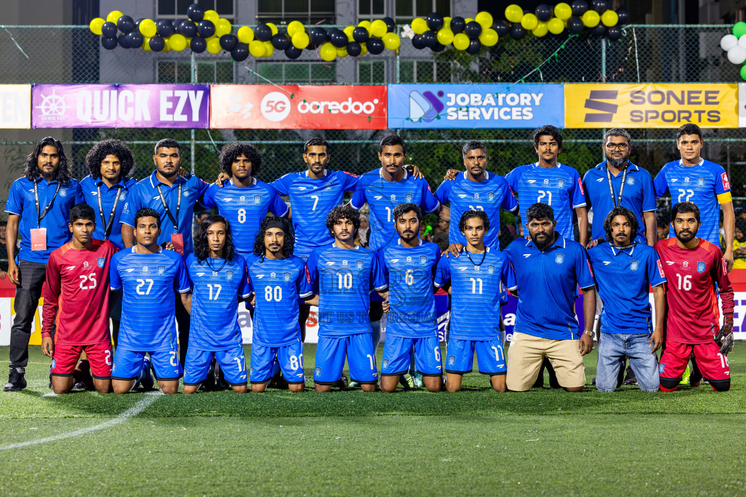 Lh Naifaru vs Lh Kurendhoo in Lhaviyani Atoll Finals Day 26 of Golden Futsal Challenge 2025 was held on Thursday , 30th January 2025, in Hulhumale', Maldives. Photos: Nausham Waheed / images.mv
