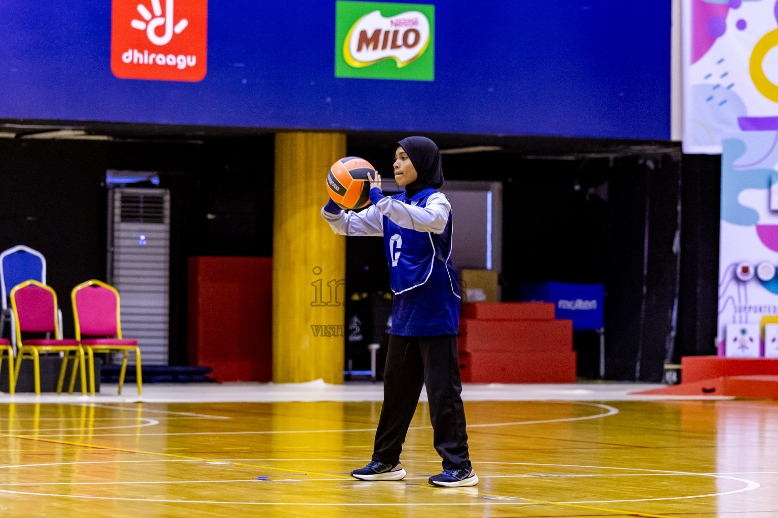 Day 10 of 25th Inter-School Netball Tournament was held in Social Center at Male', Maldives on Tuesday, 20th August 2024. Photos: Nausham Waheed / images.mv