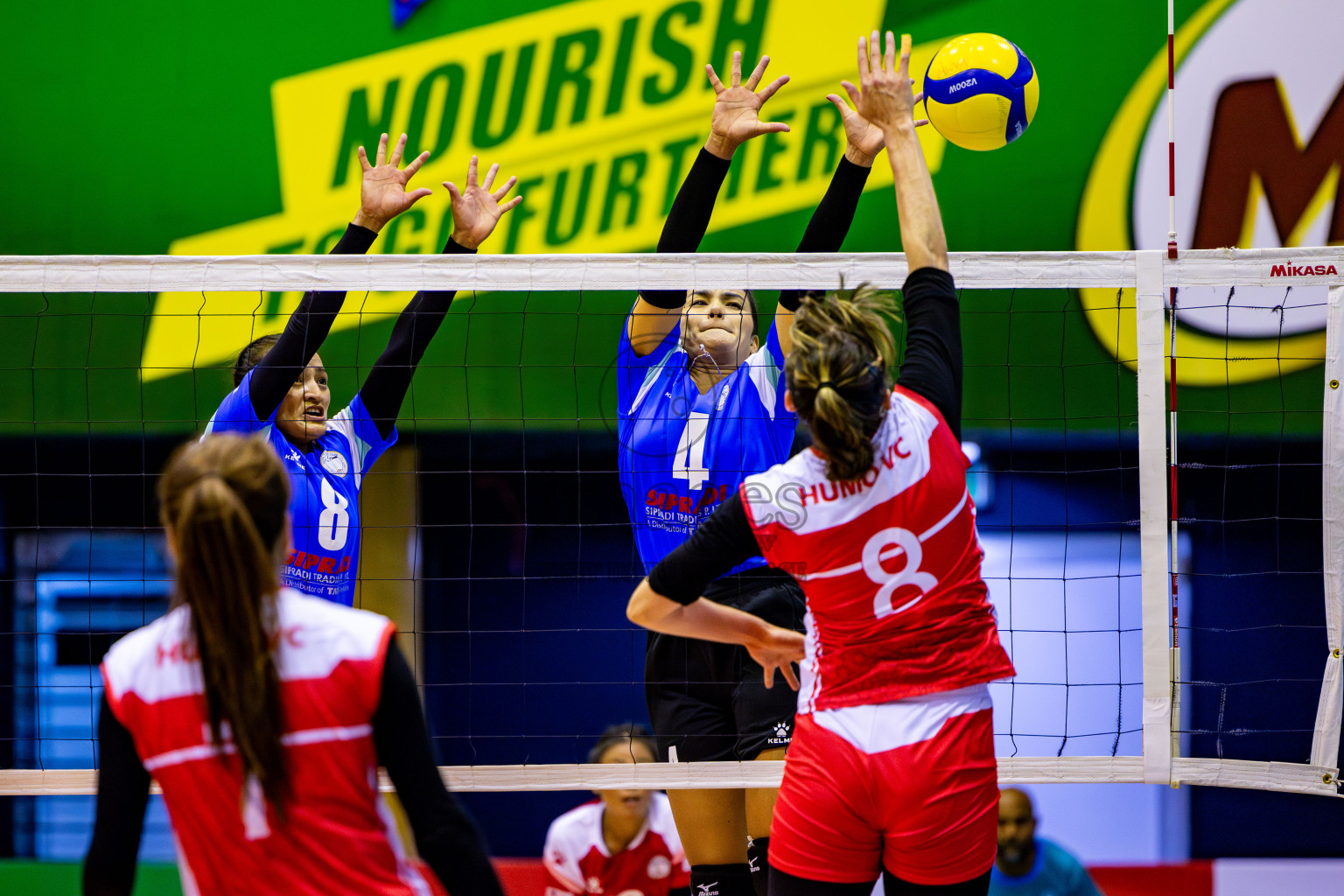 Nepal Police Club vs Humo VC in the Final of CAVA Woman's Volleyball Club Championship 2024 was held in Social Center, Male', Maldives on Saturday, 21st September 2024. Photos: Nausham Waheed / images.mv