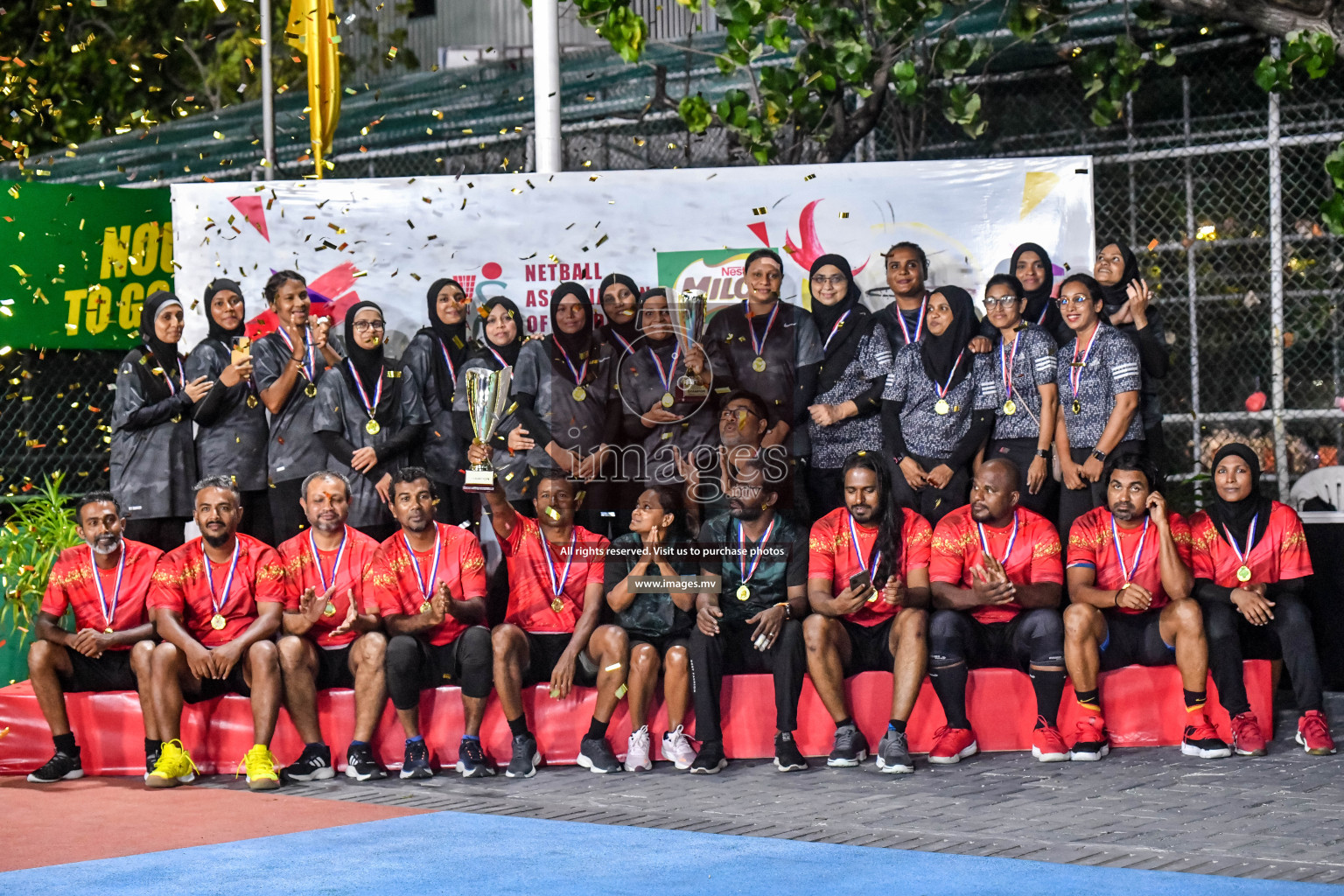 Final of Inter-School Parents Netball Tournament was held in Male', Maldives on 4th December 2022. Photos: Nausham Waheed / images.mv