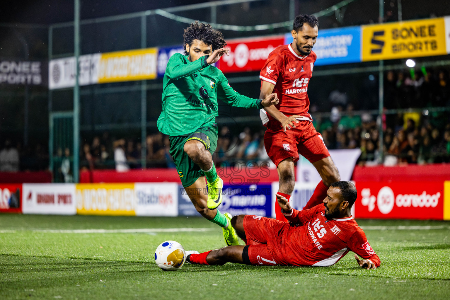 HA Vashafaru VS HA Kelaa in Atoll Round Semi-Final on Day 23 of Golden Futsal Challenge 2025 was held on Monday , 27th January 2025, in Hulhumale', Maldives. Photos: Nausham Waheed / images.mv