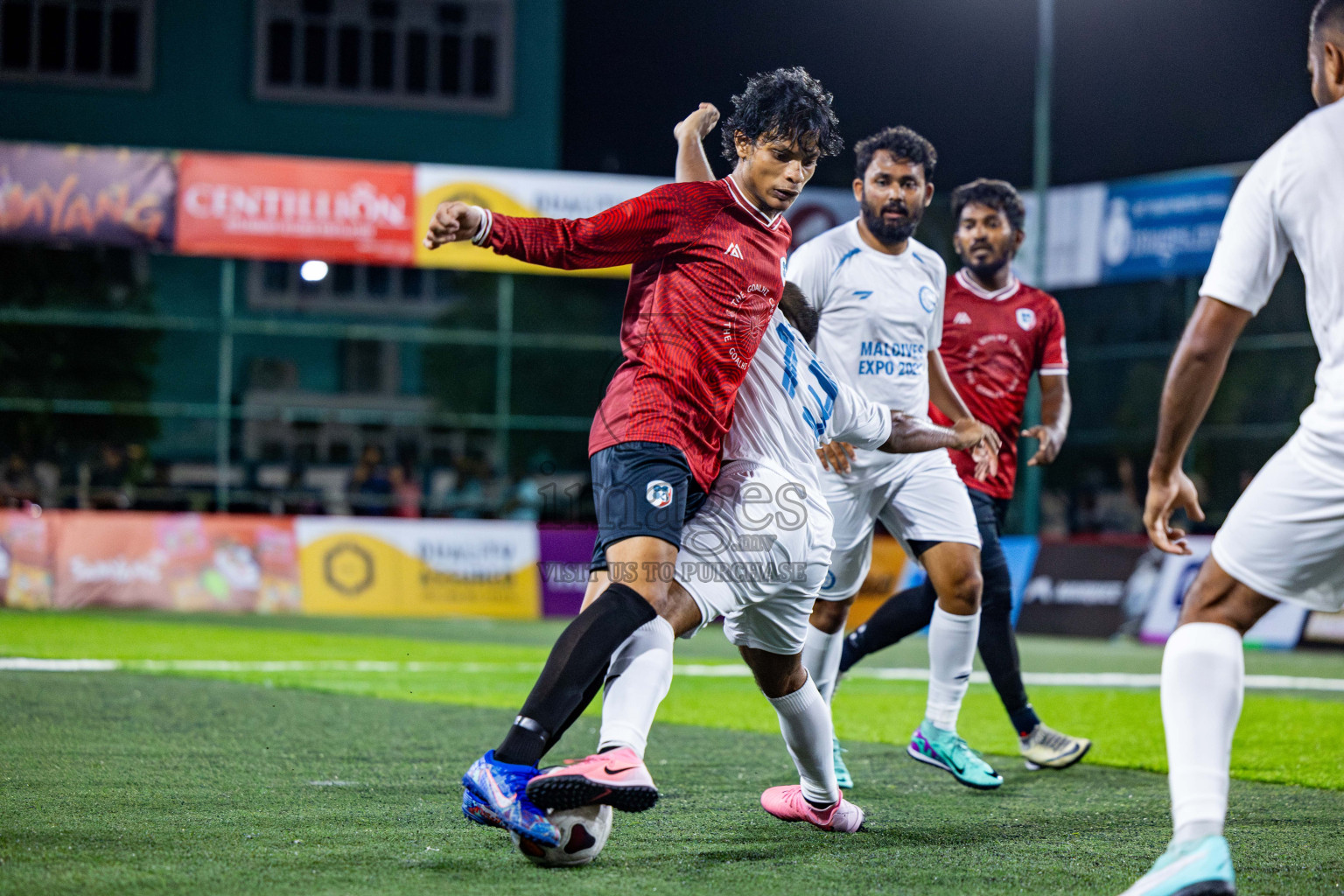 CLUB 220 vs TRADE CLUB in Club Maldives Classic 2024 held in Rehendi Futsal Ground, Hulhumale', Maldives on Thursday, 5th September 2024. Photos: Nausham Waheed / images.mv