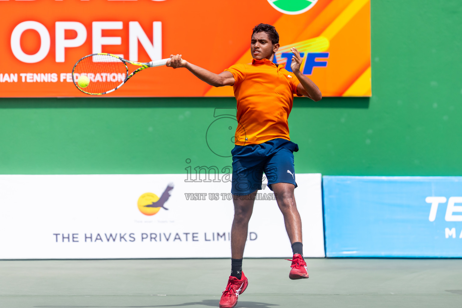 Day 8 of ATF Maldives Junior Open Tennis was held in Male' Tennis Court, Male', Maldives on Thursday, 19th December 2024. Photos: Nausham Waheed/ images.mv