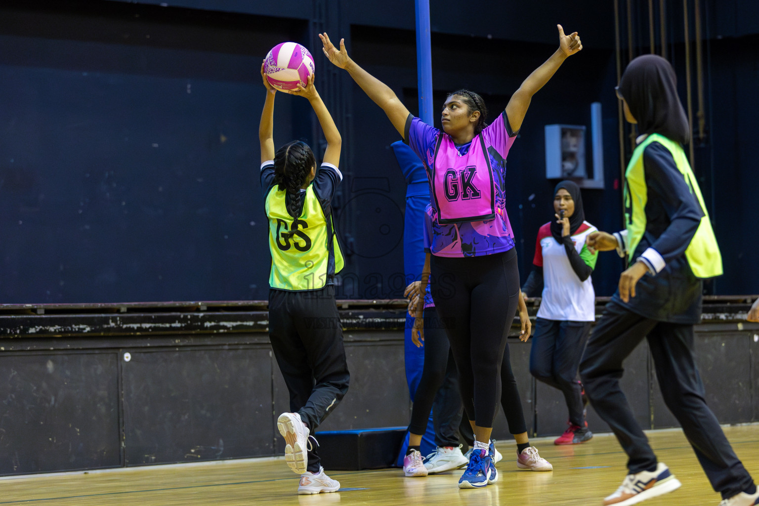 AIS  Netball academy vs N sports Academy in Day 3 of 3rd Netball Junior Championship, held at Social Center on Wednesday 22nd January 2025 . Photos: Shuu Abdul Sattar / images.mv