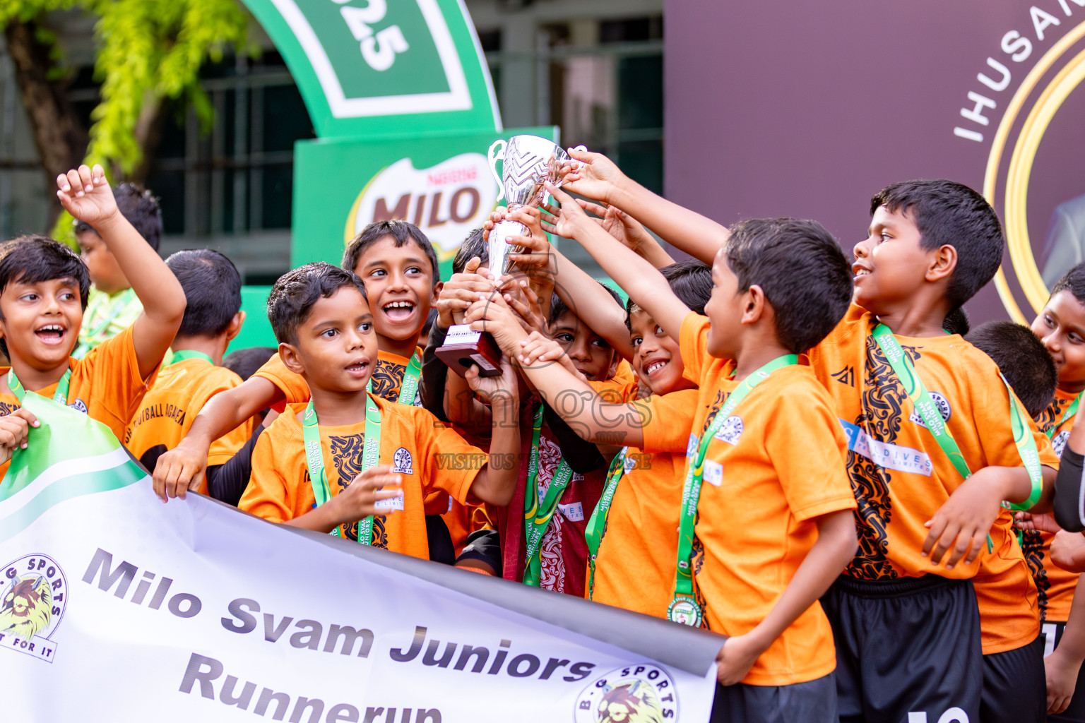 Day 3 of MILO SVAM Juniors 2025 (U-8) was held at Henveiru Stadium in Male', Maldives on Saturday, 28th June 2025. 
Photos: Hassan Simah / images.mv