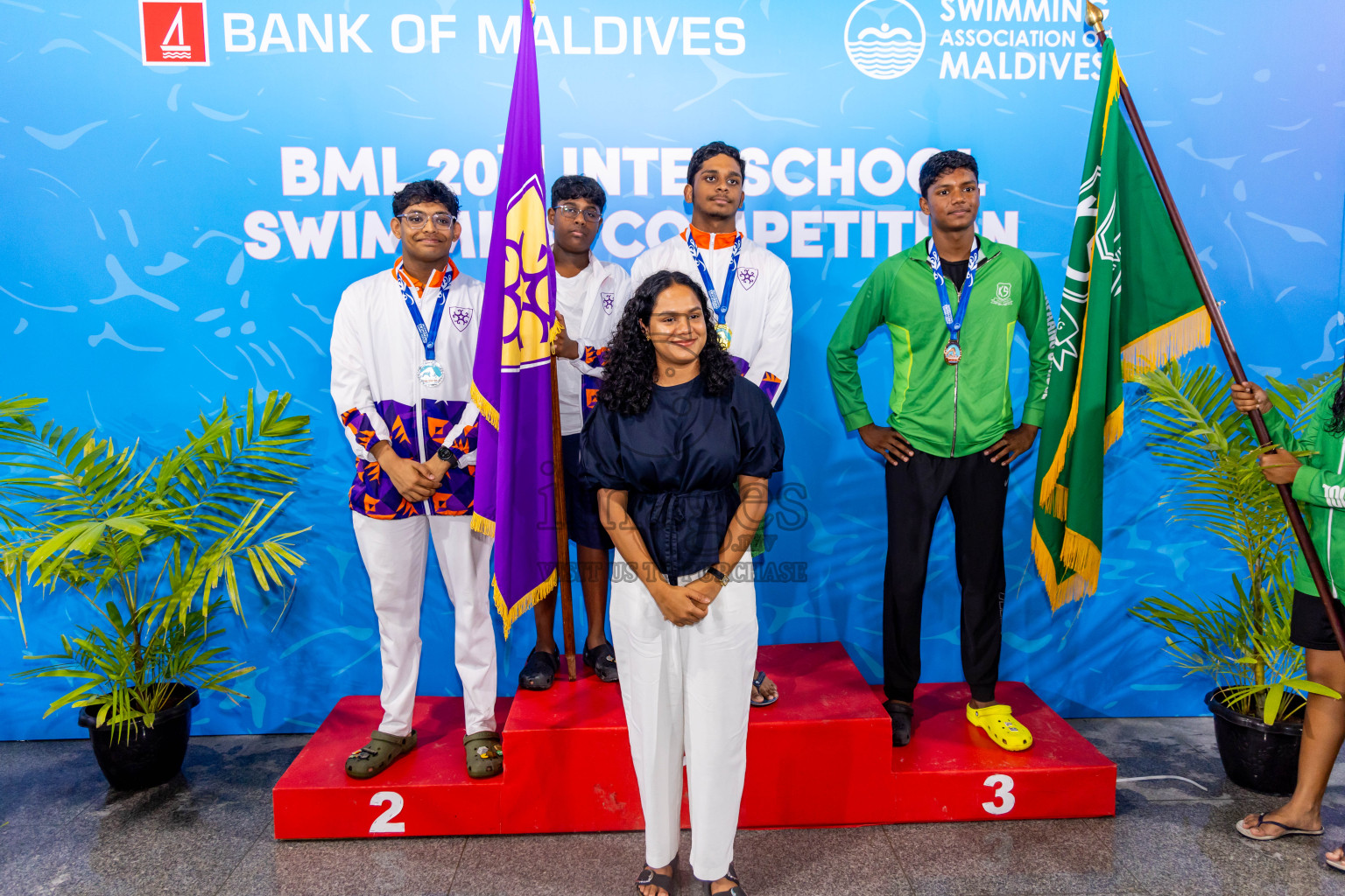 Day 5 of 20th Inter-school Swimming Competition 2024 held in Hulhumale', Maldives on Wednesday, 16th October 2024. Photos: Nausham Waheed / images.mv