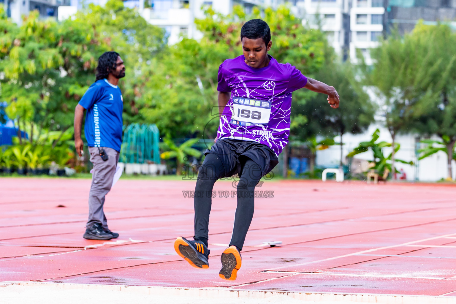 Day 3 of MWSC Interschool Athletics Championships 2024 held in Hulhumale Running Track, Hulhumale, Maldives on Monday, 11th November 2024. Photos by:  Nausham Waheed / Images.mv