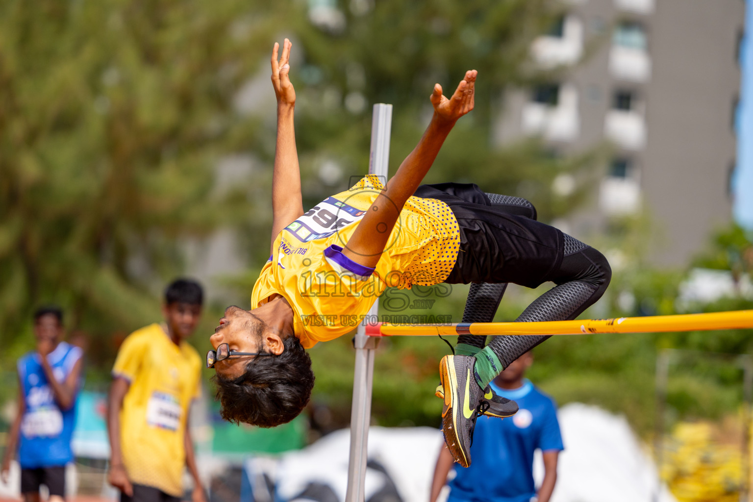 Day 2 of MWSC Interschool Athletics Championships 2024 held in Hulhumale Running Track, Hulhumale, Maldives on Sunday, 10th November 2024. 
Photos by:  Hassan Simah / Images.mv