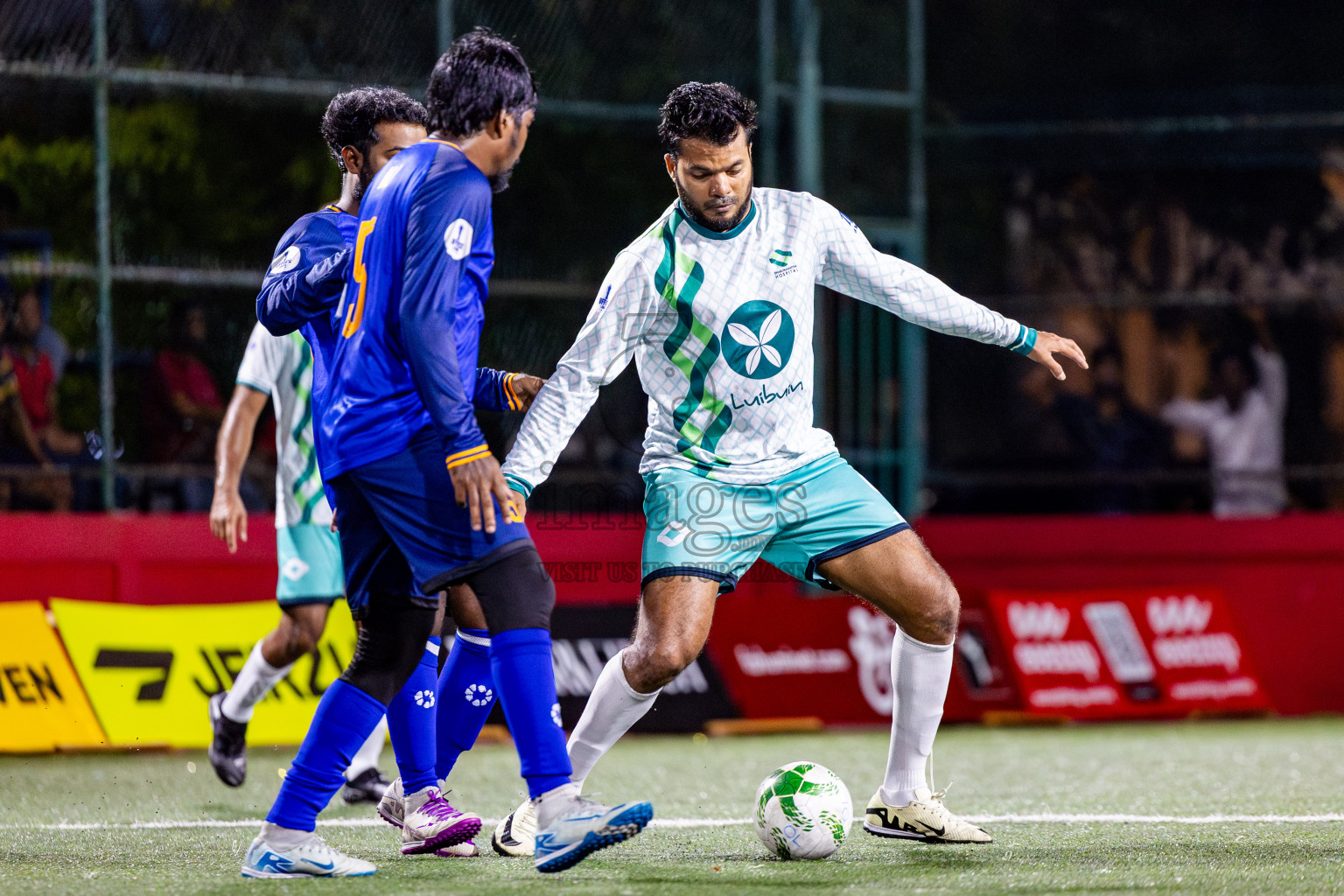 Dharumavantha vs Customs RC in Day 13 of Office League 2025 was held on Monday, 28th April 2025 in Hulhumale', Maldives. Photos: Nausham Waheed / images.mv
