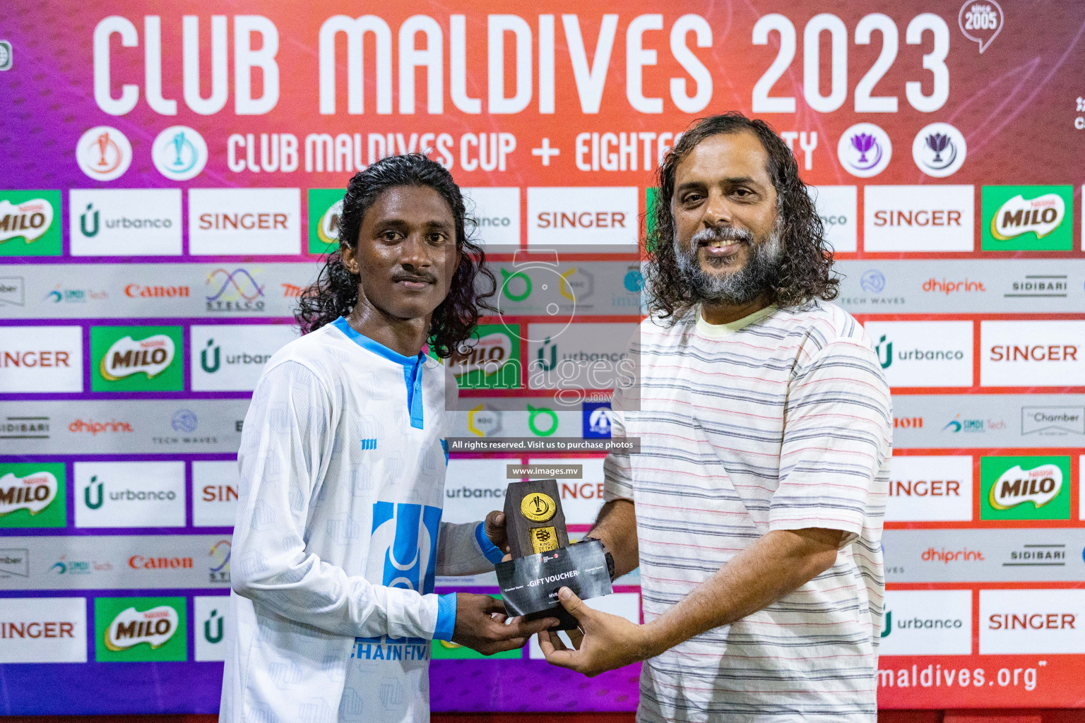 Team Fenaka vs Club AVSEC in Club Maldives Cup 2023 held in Hulhumale, Maldives, on Tuesday, 18th July 2023 Photos: Nausham Waheed / images.mv