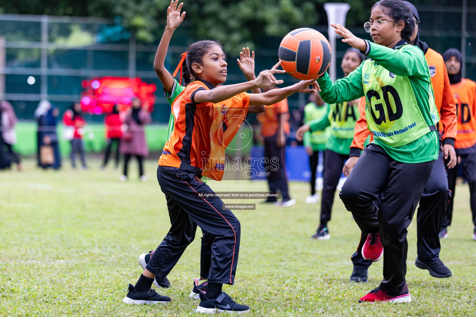 Day 1 of Nestle' Kids Netball Fiesta 2023 held in Henveyru Stadium, Male', Maldives on Thursday, 30th November 2023. Photos by Nausham Waheed / Images.mv