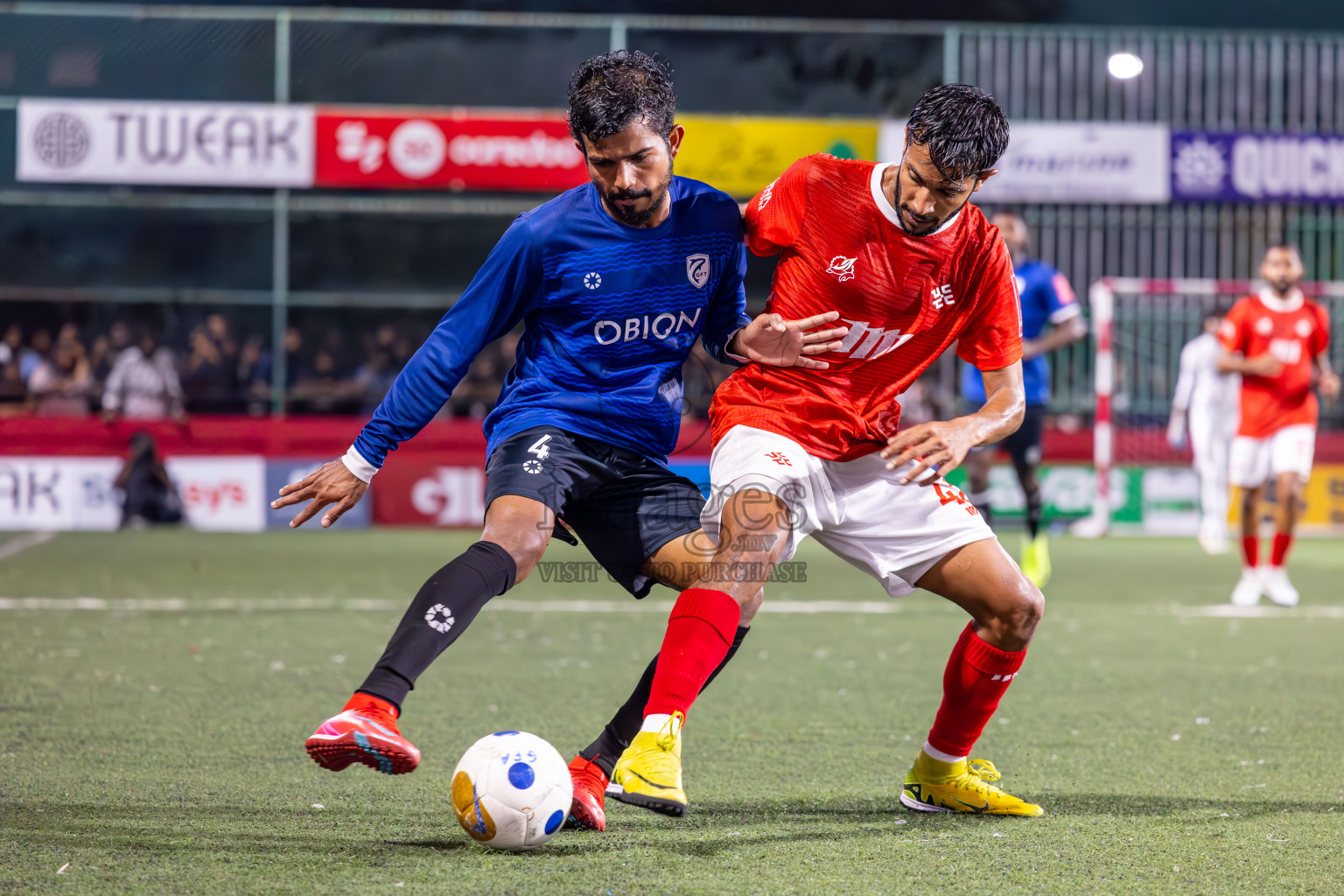 K Gaafaru vs K Kaashidhoo in Kaafu Atoll Semi Final in Day 24 of Golden Futsal Challenge 2025 was held on Tuesday , 28th January 2025, in Hulhumale', Maldives. Photos: Ismail Thoriq / images.mv