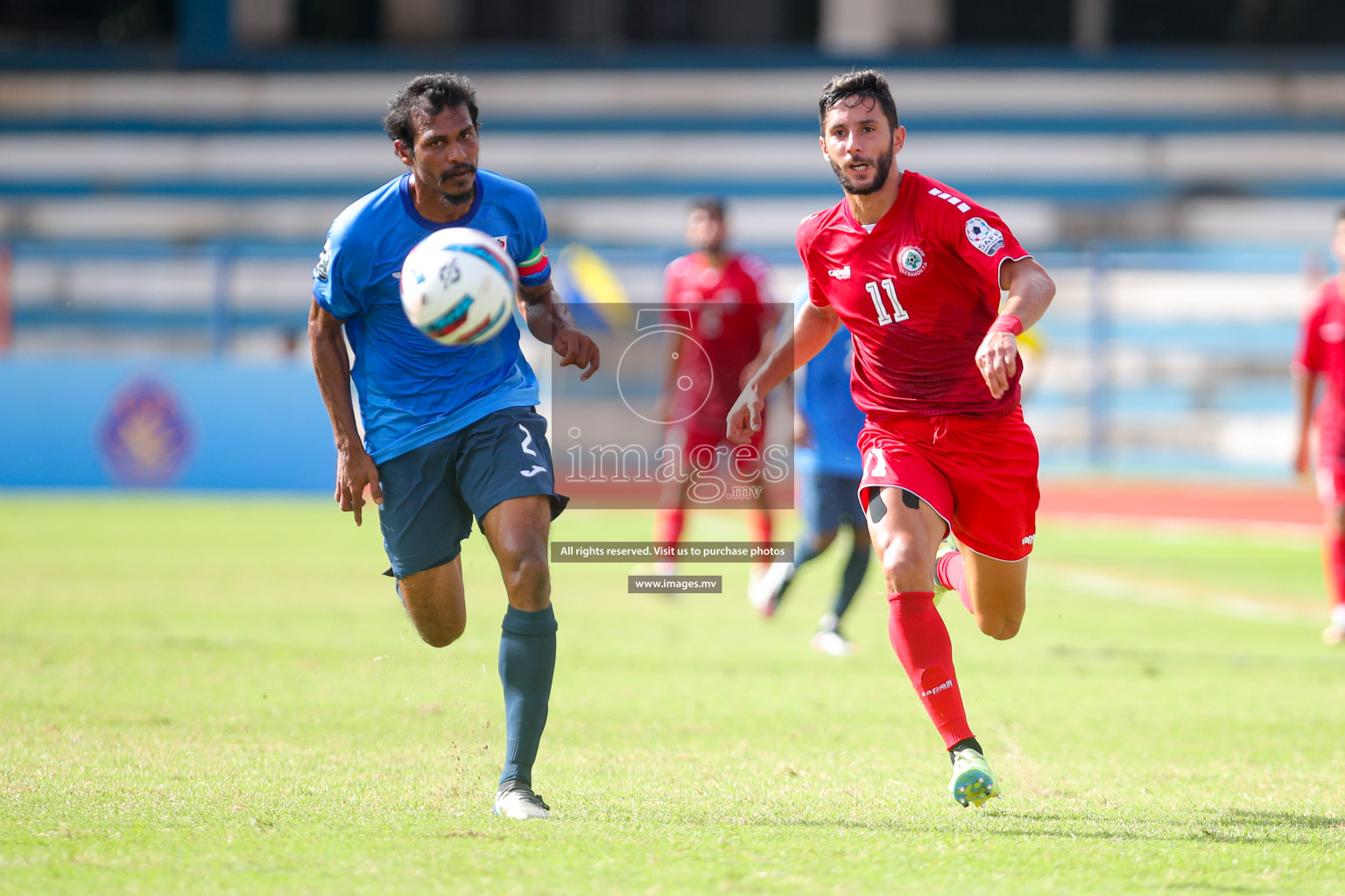 Lebanon vs Maldives in SAFF Championship 2023 held in Sree Kanteerava Stadium, Bengaluru, India, on Tuesday, 28th June 2023. Photos: Nausham Waheed, Hassan Simah / images.mv