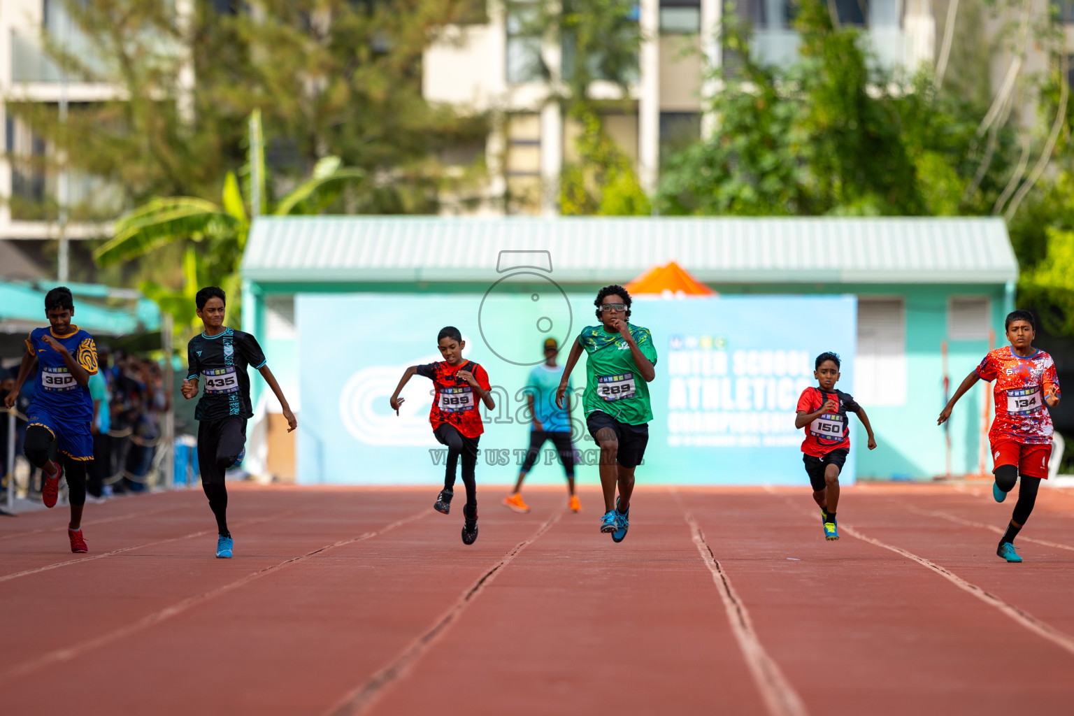 Day 2 of MWSC Interschool Athletics Championships 2024 held in Hulhumale Running Track, Hulhumale, Maldives on Sunday, 10th November 2024. Photos by: Ismail Thoriq / Images.mv