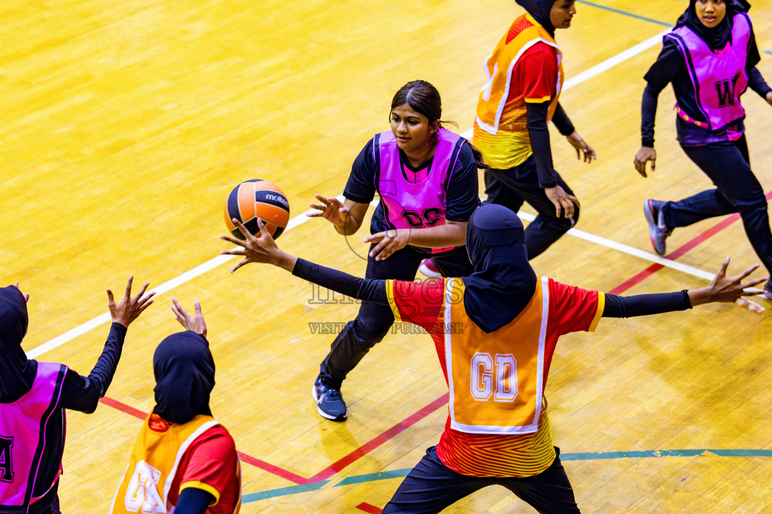 Day 2 of 21st National Netball Tournament was held in Social Canter at Male', Maldives on Thursday, 10th May 2024. Photos: Nausham Waheed / images.mv