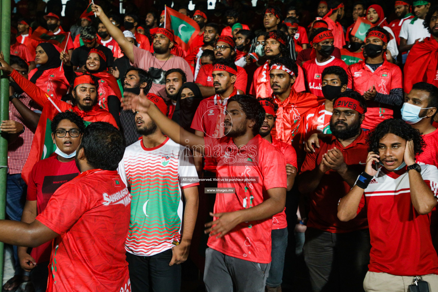 Maldives vs Nepal in SAFF Championship 2021 held on 1st October 2021 in Galolhu National Stadium, Male', Maldives