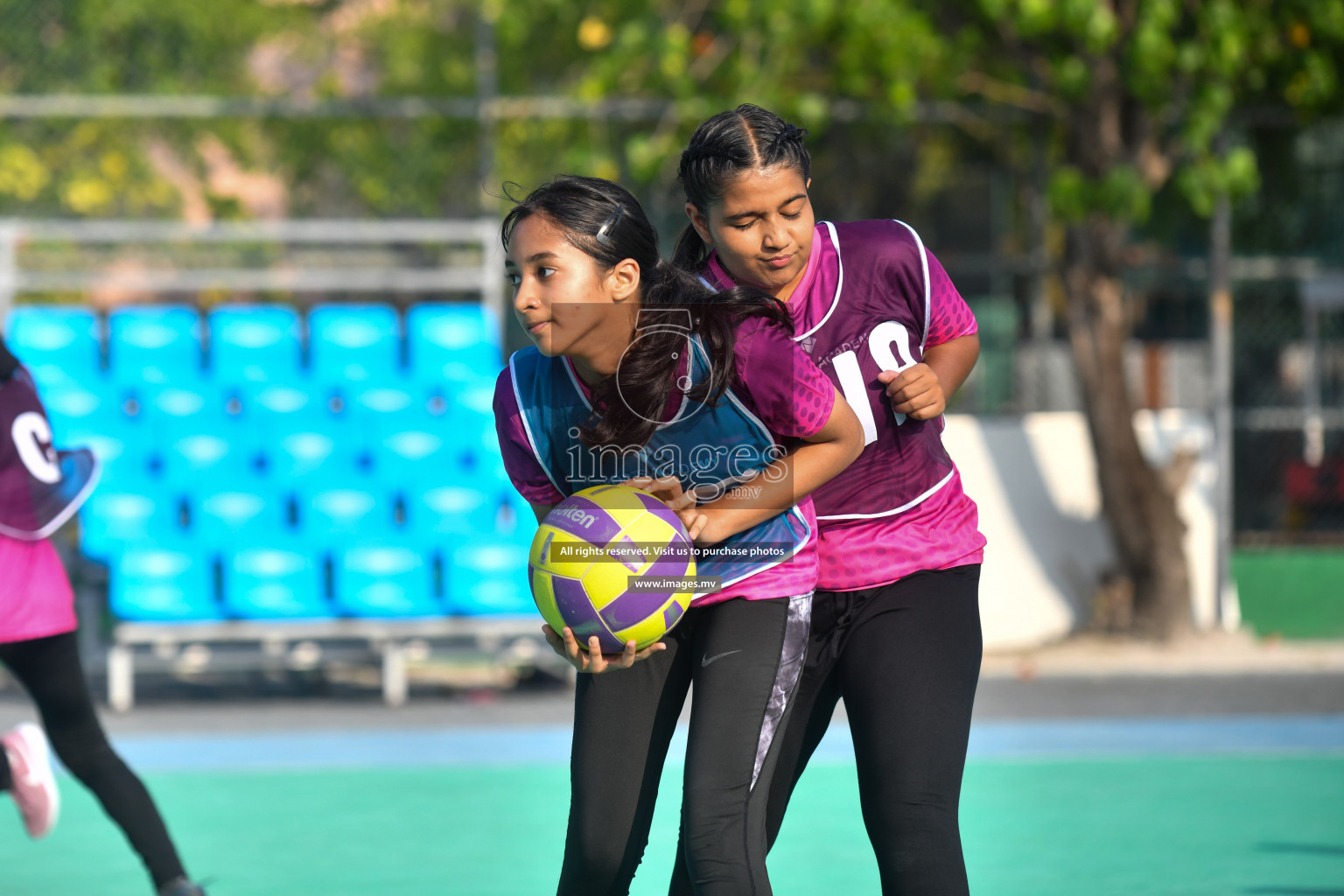 Day 1 of Junior Netball Championship 2022 on 5 March 2022 held in Male', Maldives. Photos by Nausham Waheed.