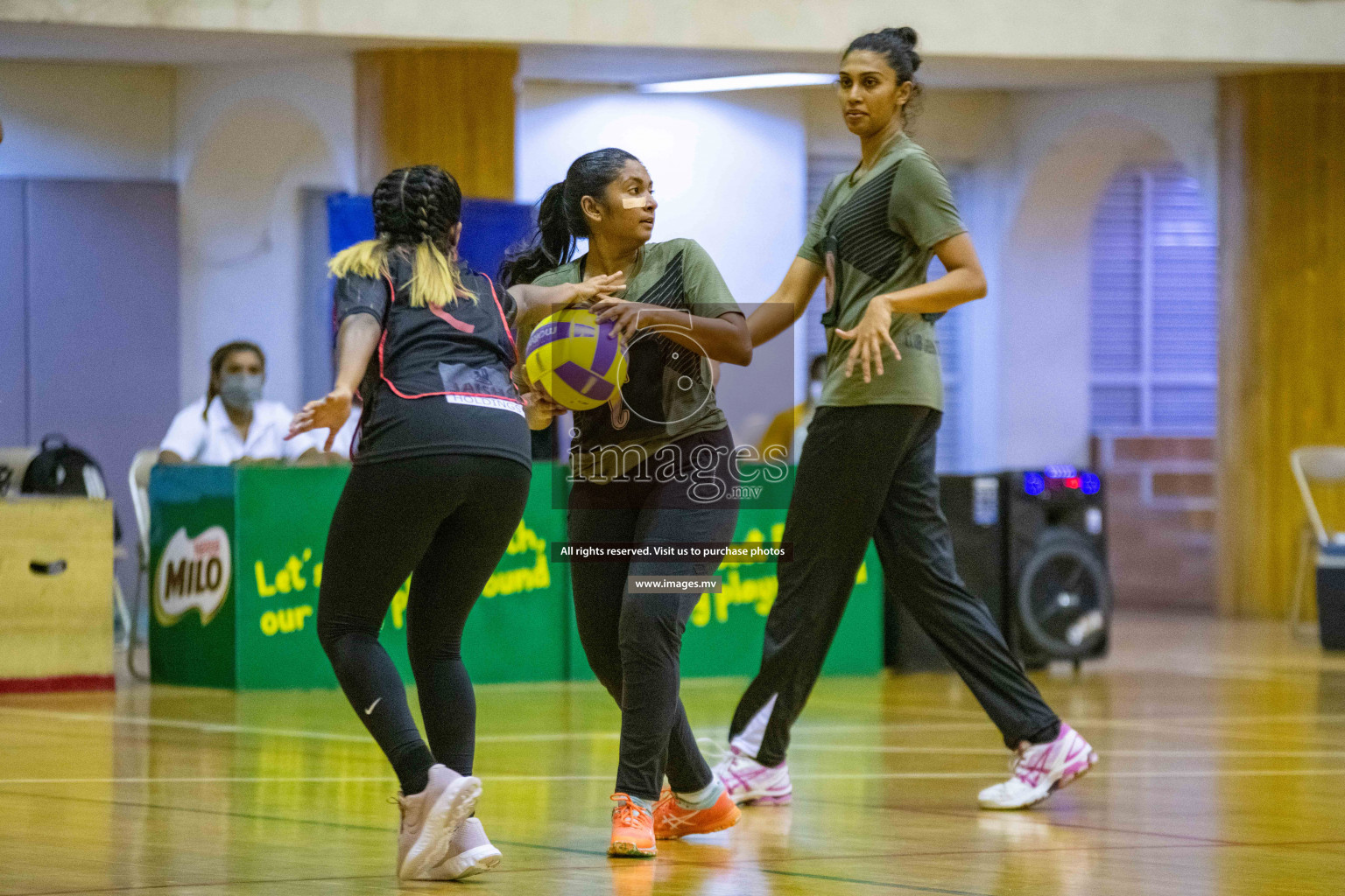 Kulhudhuffushi Youth & R.C vs Club Green Streets in the Finals of Milo National Netball Tournament 2021 (Women's) held on 5th December 2021 in Male', Maldives Photos: Ismail Thoriq / images.mv