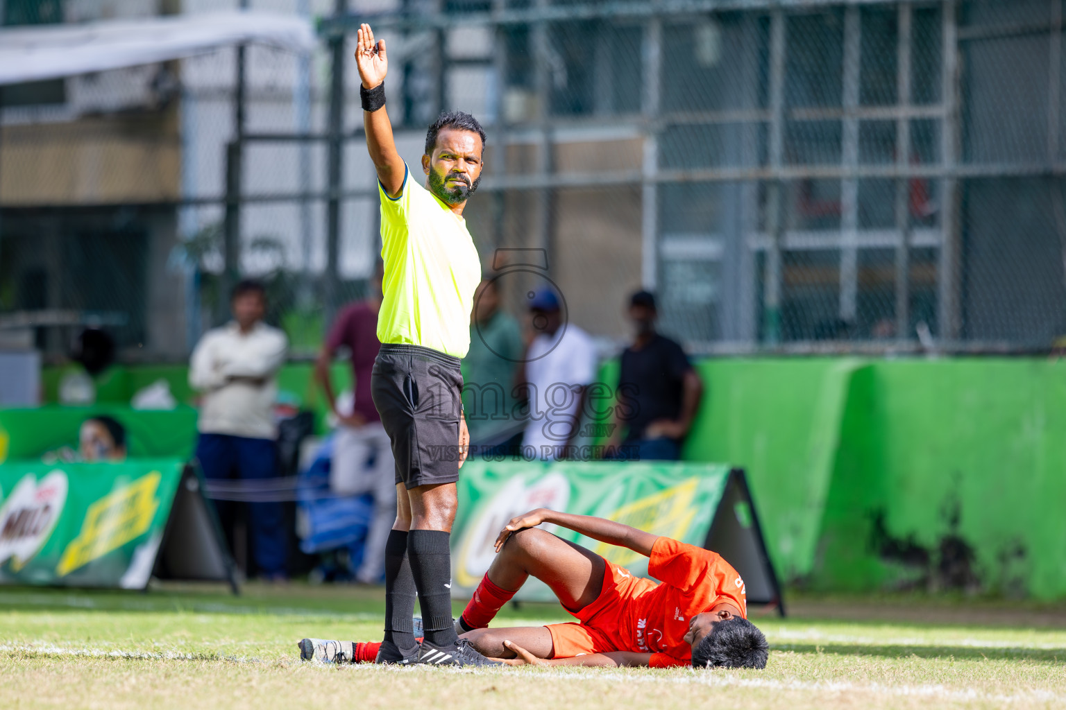 Day 4 of MILO Academy Championship 2024 (U-14) was held in Henveyru Stadium, Male', Maldives on Sunday, 3rd November 2024. Photos: Ismail Thoriq / Images.mv