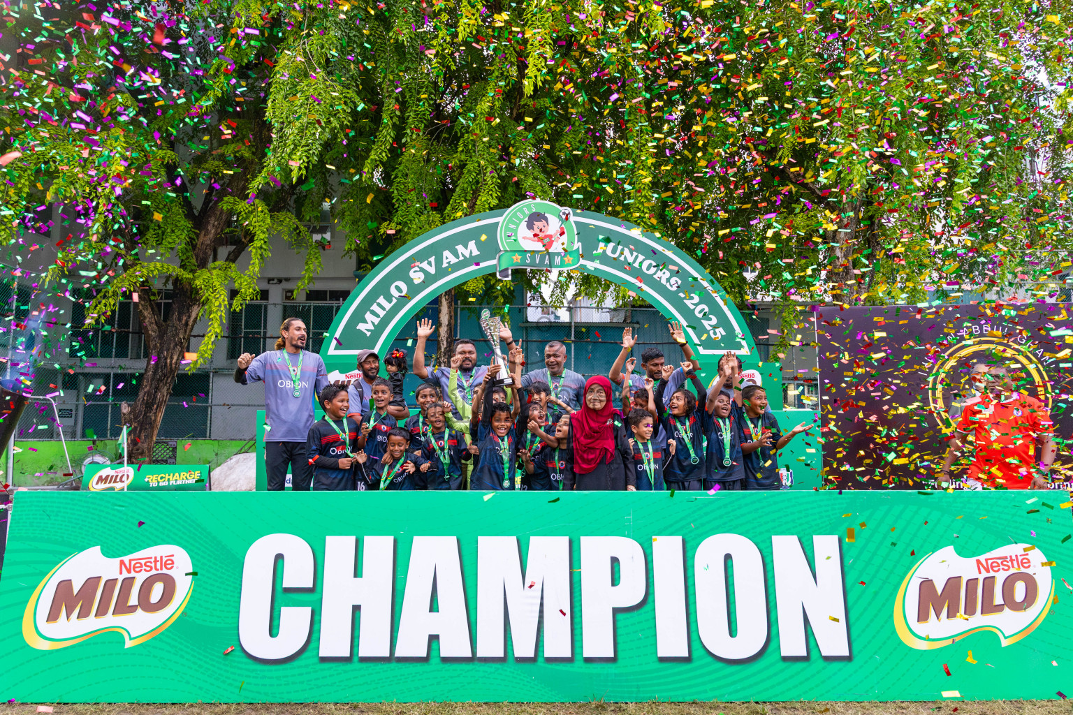 Day 3 of MILO SVAM Juniors 2025 (U-8) was held at Henveiru Stadium in Male', Maldives on Saturday, 28th June 2025. Photos: Ismail Thoriq / images.mv
