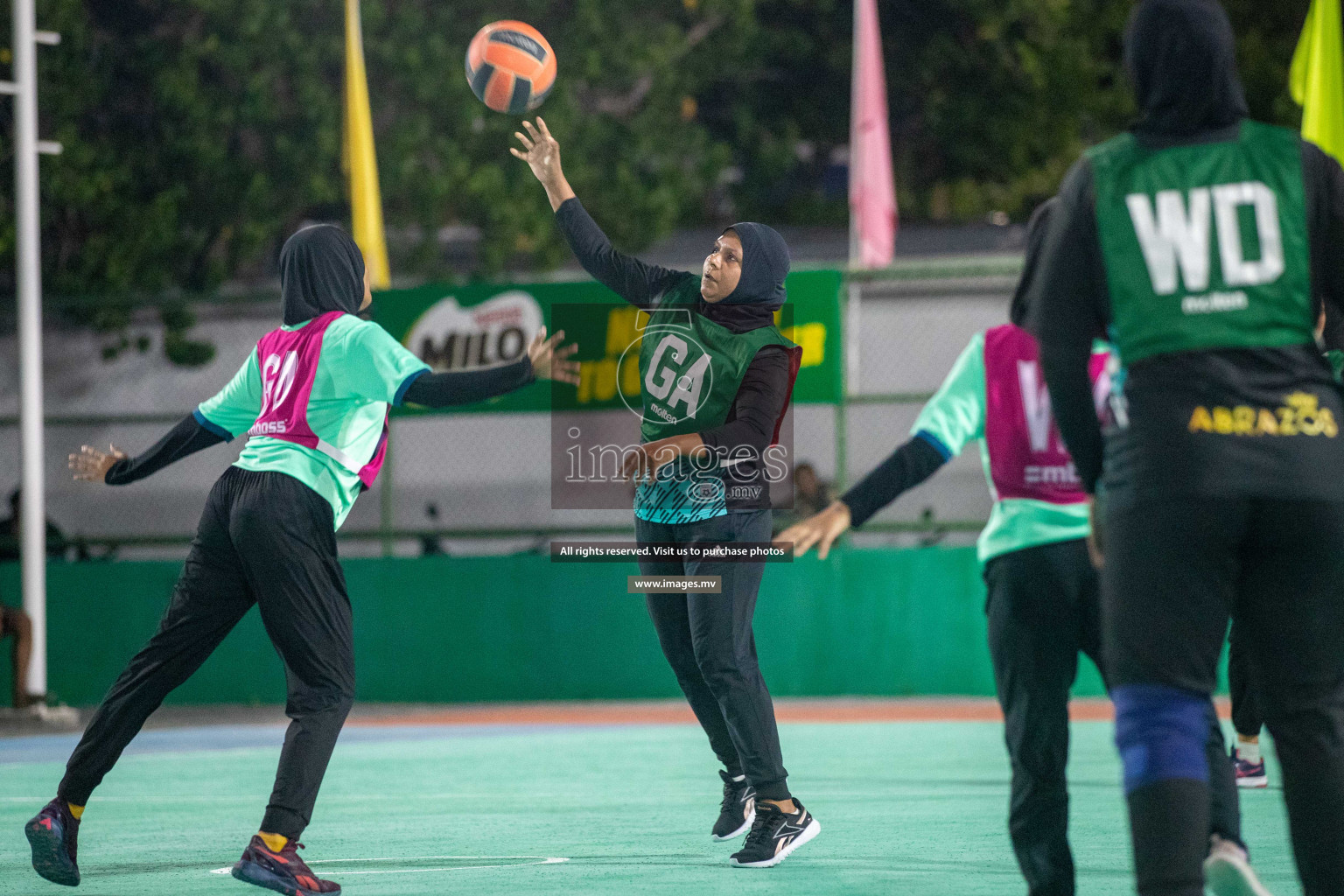 Day 4 of 20th Milo National Netball Tournament 2023, held in Synthetic Netball Court, Male', Maldives on 2nd  June 2023 Photos: Nausham Waheed/ Images.mv