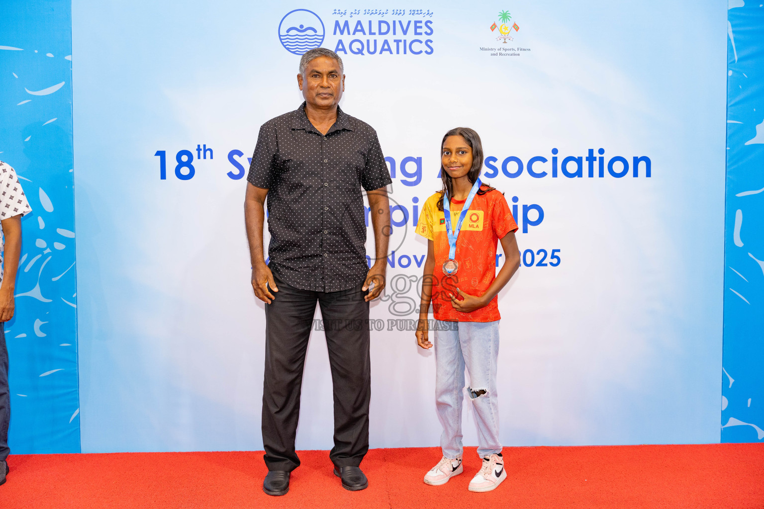 18th Swimming Association Championship 2025, Closing Ceremony was held on Saturday, 29th November 2025 at Swimming Track Hulhumale', Maldives. Photos: Areef Adam / images.mv