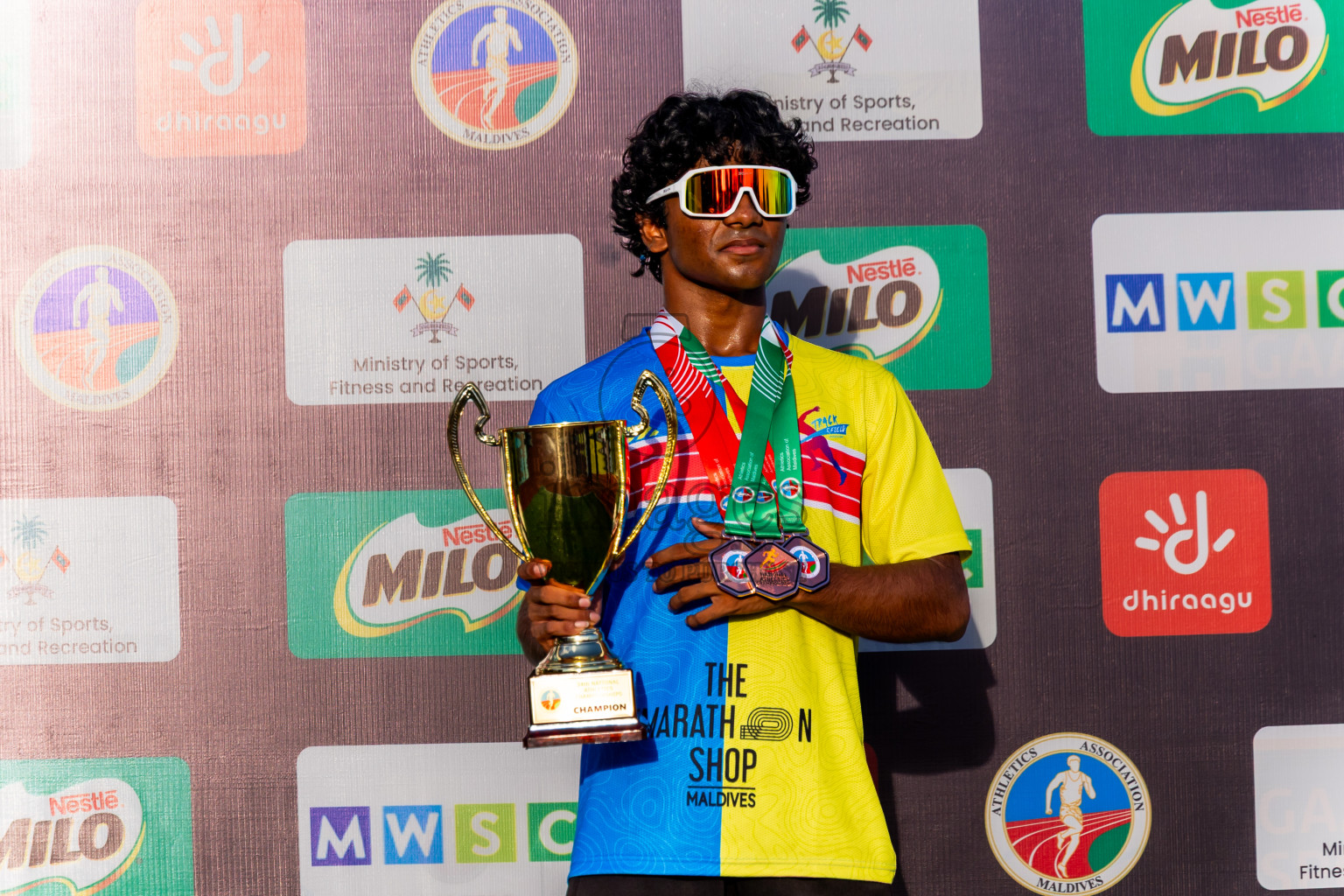Day 3 of National Athletics Championship 2025 was held at Ekuveni Running Ground in Male', Maldives on Saturday, 16th August 2025. Photos: Nausham Waheed / images.mv