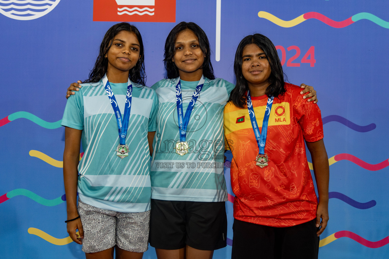 Day 6 of National Swimming Competition 2024 held in Hulhumale', Maldives on Wednesday, 18th December 2024. 
Photos: Hassan Simah / images.mv