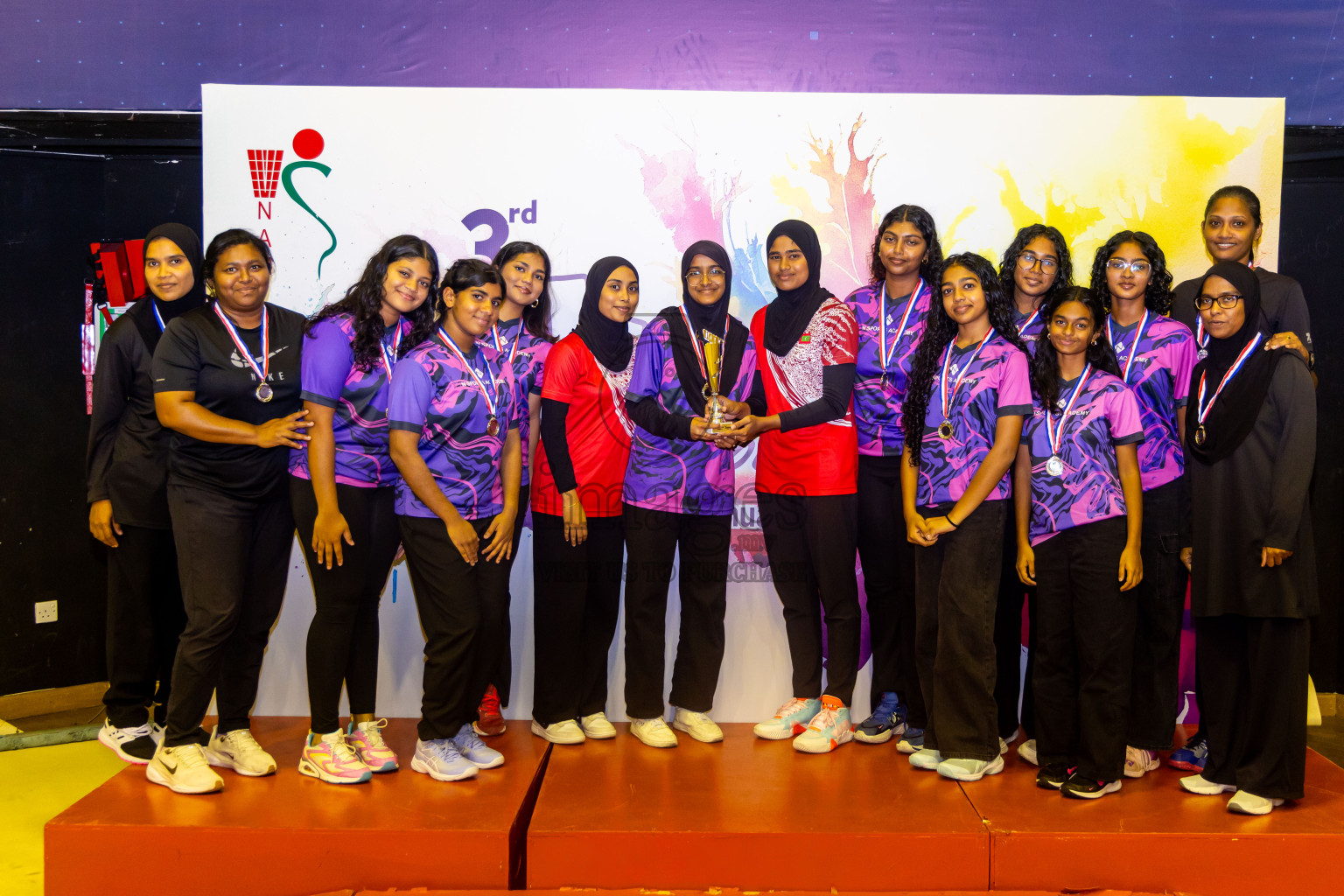 Closing ceremony of 3rd Netball Junior Championship, held at Social Center on Saturday, 25th January 2025 . Photos: Nausham Waheed / images.mv