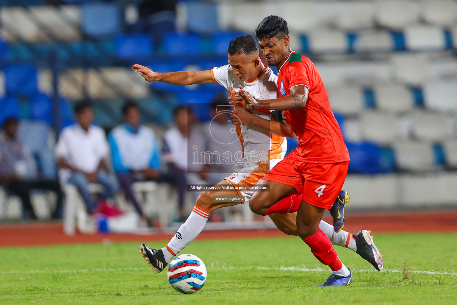 Bhutan vs Bangladesh in SAFF Championship 2023 held in Sree Kanteerava Stadium, Bengaluru, India, on Wednesday, 28th June 2023. Photos: Nausham Waheed / images.mv