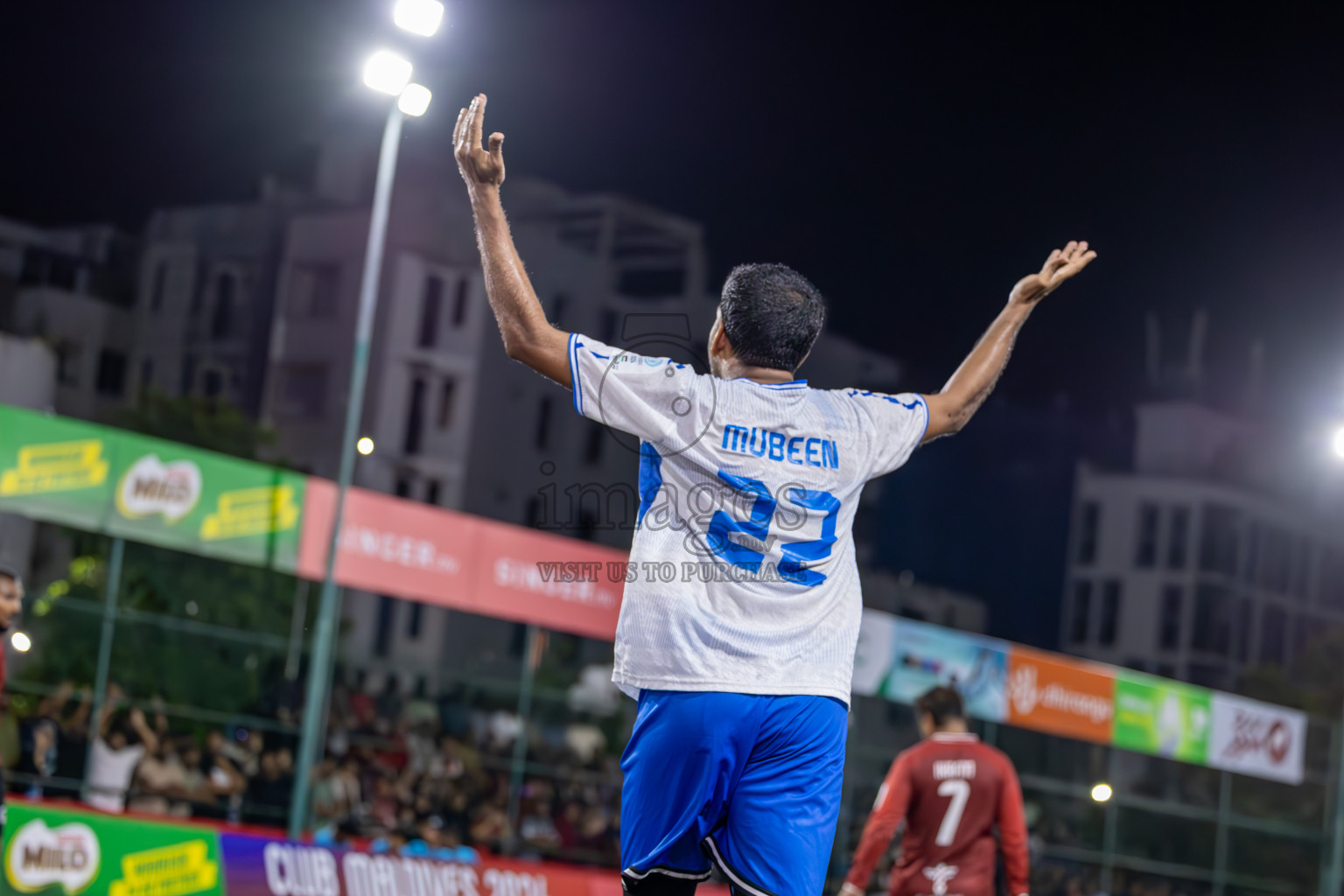 Team Badhahi vs Kulhivaru Vuzaara Club in the Semi-finals of Club Maldives Classic 2024 held in Rehendi Futsal Ground, Hulhumale', Maldives on Thursday, 19th September 2024. Photos: Ismail Thoriq / images.mv