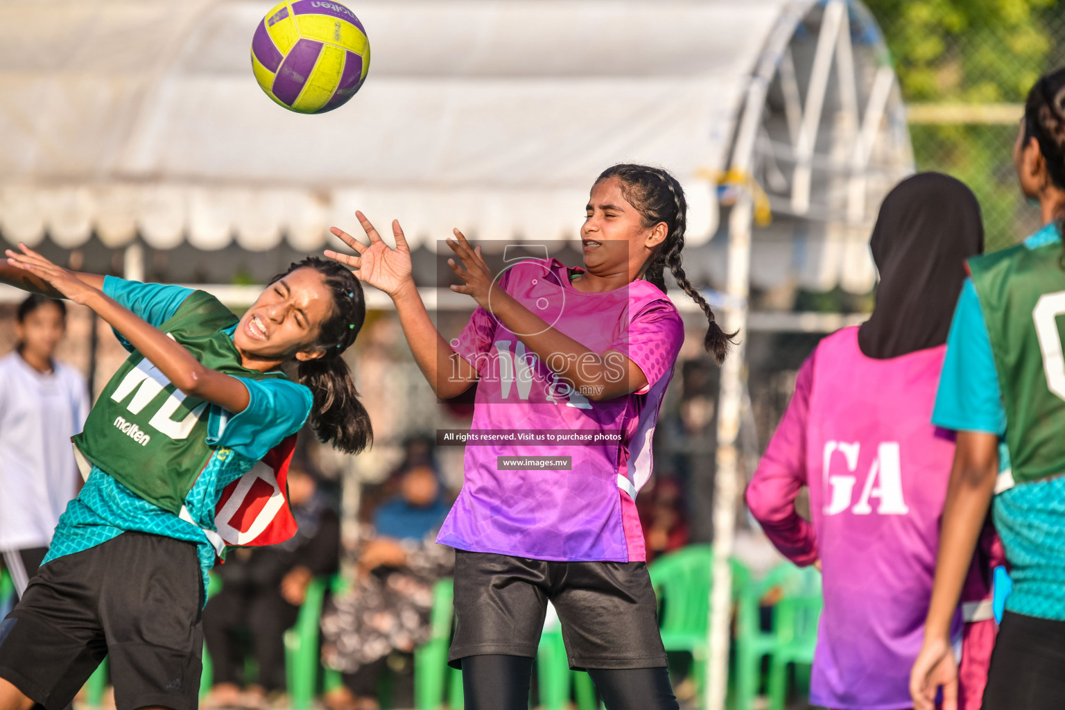 Day 11 of Junior Netball Championship 2022 held in Male', Maldives. Photos by Nausham Waheed