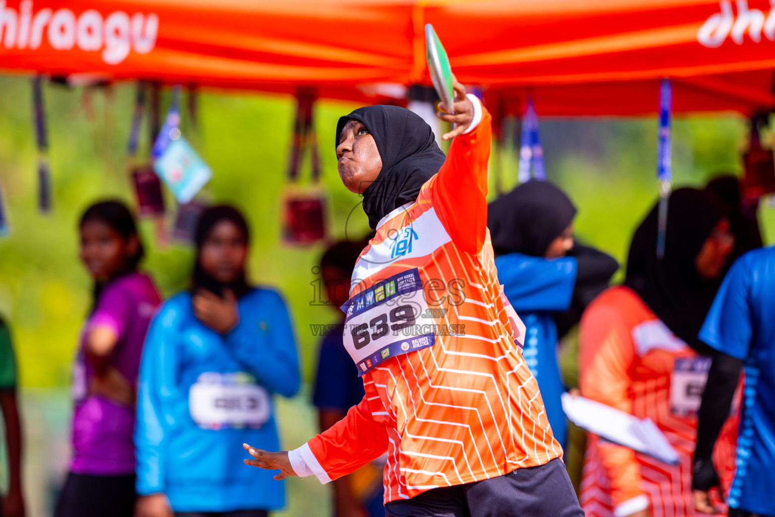 Day 6 of MWSC Interschool Athletics Championships 2024 held in Hulhumale Running Track, Hulhumale, Maldives on Thursday, 14th November 2024. Photos by: Nausham Waheed / Images.mv