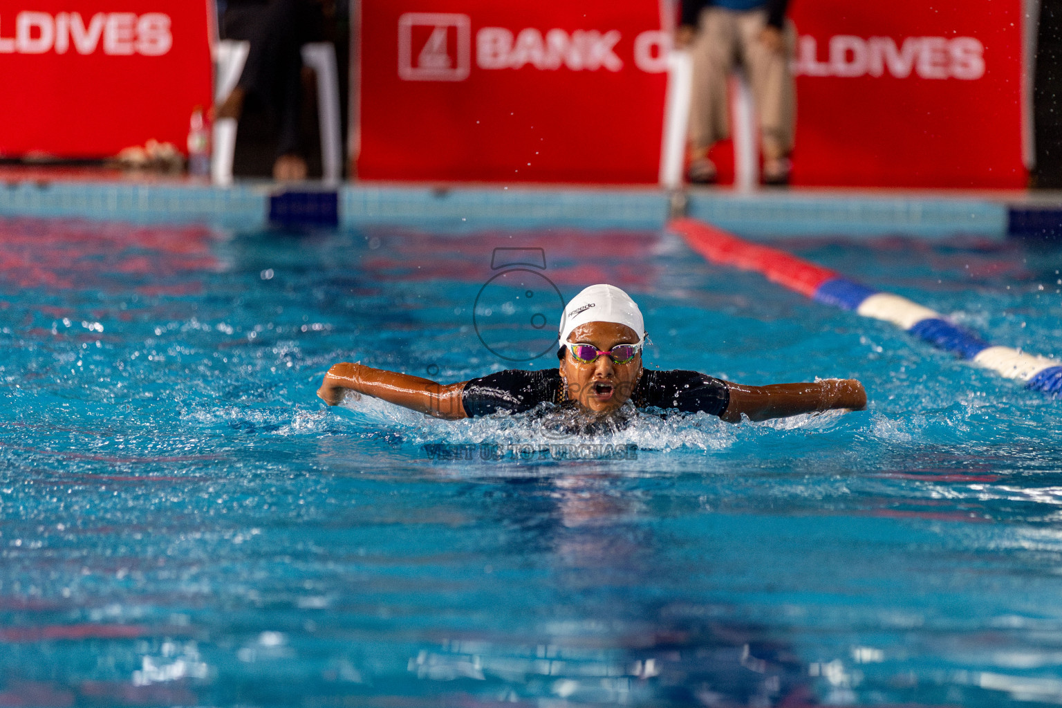 Day 3 of National Swimming Competition 2024 held in Hulhumale', Maldives on Sunday, 15th December 2024. Photos: Hassan Simah / images.mv