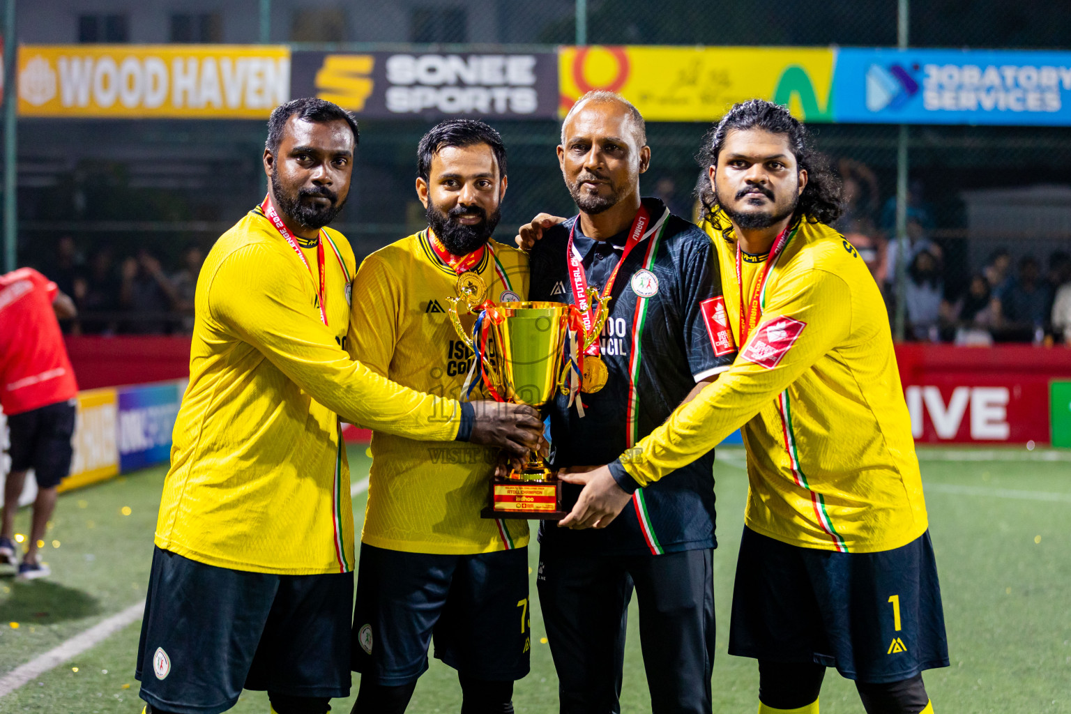 L Gan vs L Isdhoo in Laamu Atoll Finals Day 26 of Golden Futsal Challenge 2025 was held on Thursday , 30th January 2025, in Hulhumale', Maldives. Photos: Nausham Waheed / images.mv