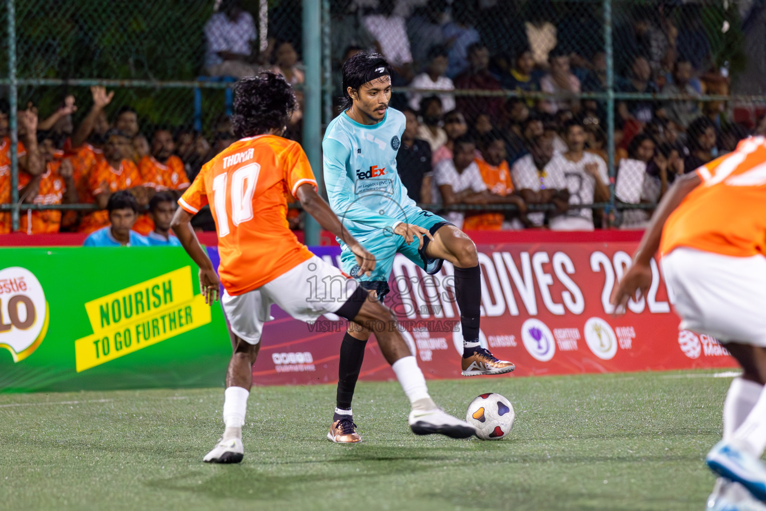 TEAM FSM vs CLUB TTS in Club Maldives Cup 2024 held in Rehendi Futsal Ground, Hulhumale', Maldives on Tuesday, 1st October 2024. Photos: Hassan Simah / images.mv