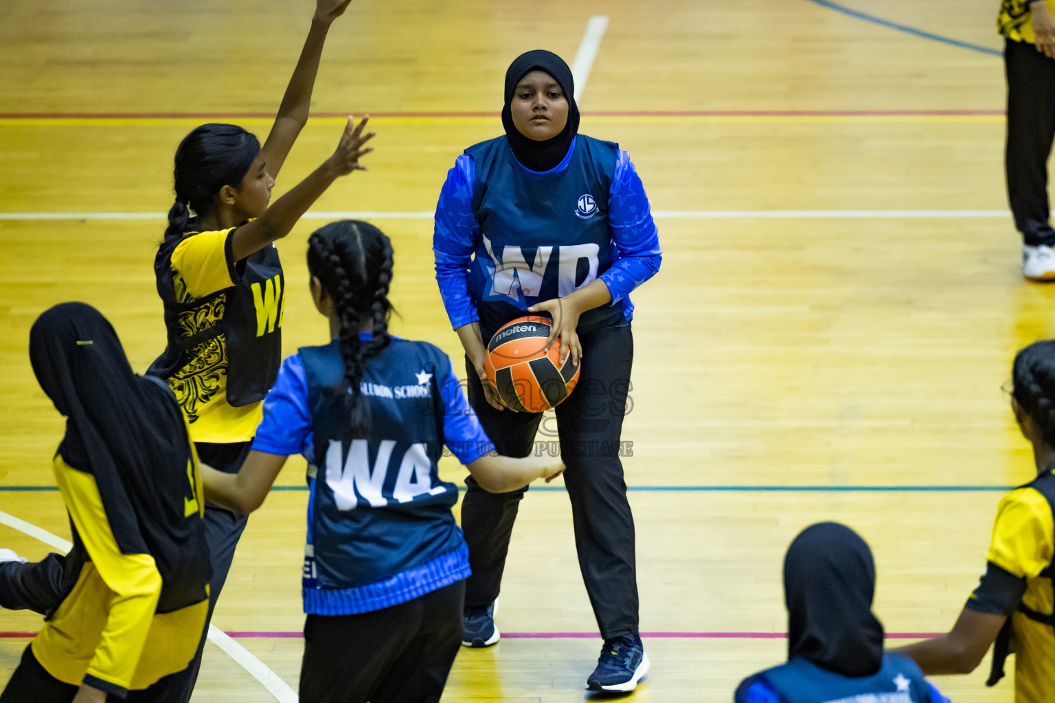 Day 12 of 25th Inter-School Netball Tournament was held in Social Center at Male', Maldives on Thursday, 22nd August 2024.