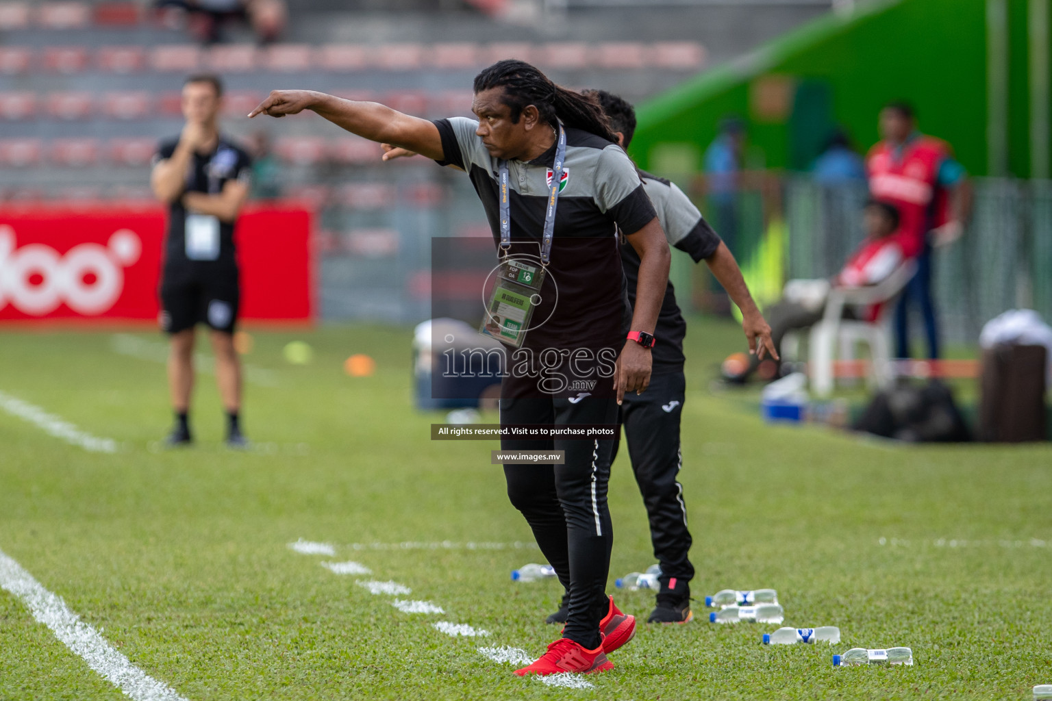 FIFA World Cup 2026 Qualifiers Round 1 home match vs Bangladesh held in the National Stadium, Male, Maldives, on Thursday 12th October 2023. Photos: Mohamed Mahfooz Moosa / Images.mv