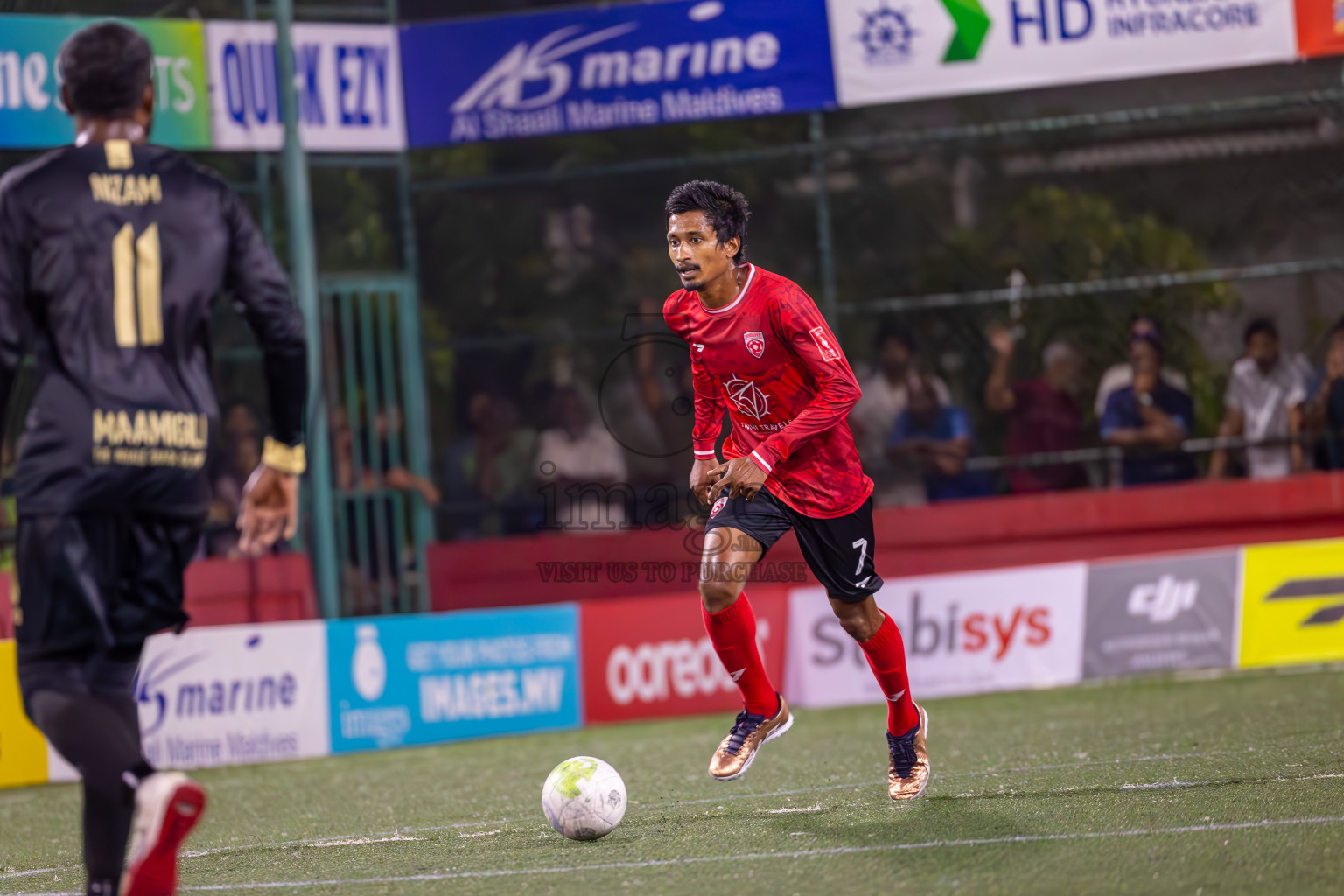 ADh Maamigili vs ADh Mahibadhoo on Day 36 of Golden Futsal Challenge 2024 was held on Wednesday, 21st February 2024, in Hulhumale', Maldives
Photos: Ismail Thoriq, / images.mv