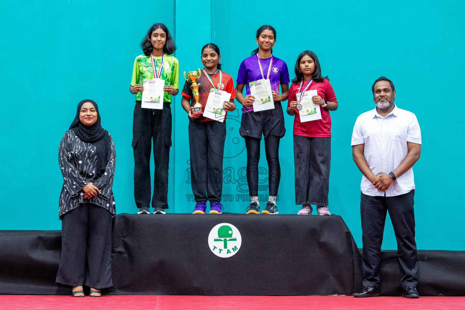 Senior Finals and Awarding ceremony of Interschool Table Tennis Tournament 2024 was held in Male' TT Hall, Male', Maldives on Saturday, 10th August 2024.
Photos: Ismail Thoriq / images.mv