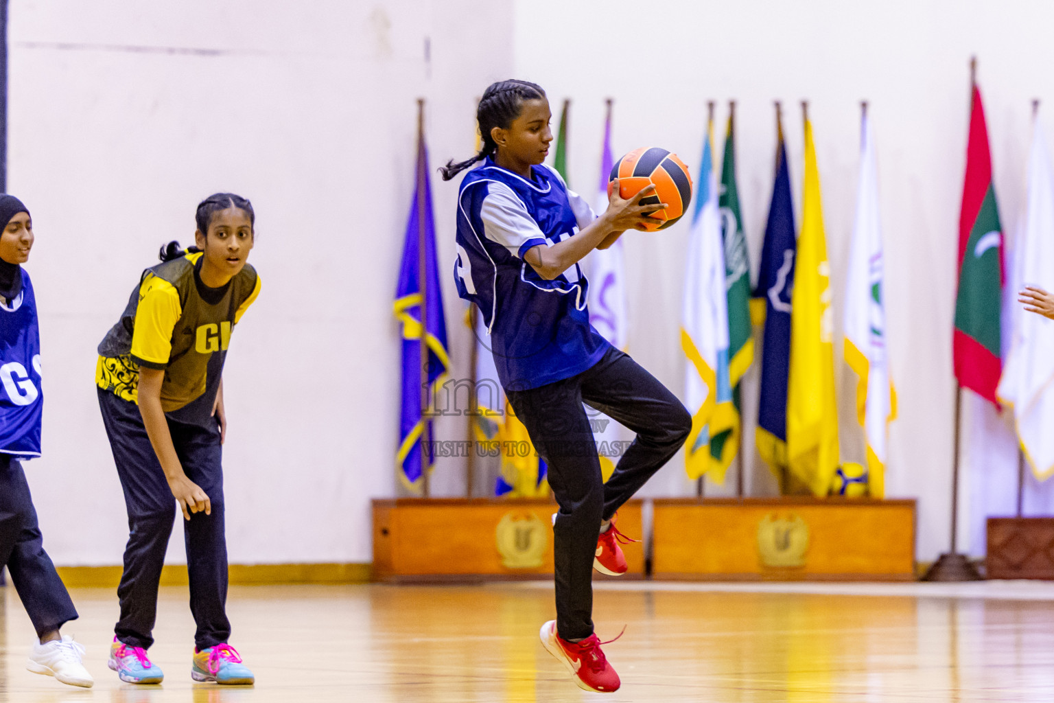 Day 10 of 25th Inter-School Netball Tournament was held in Social Center at Male', Maldives on Tuesday, 20th August 2024. Photos: Nausham Waheed / images.mv