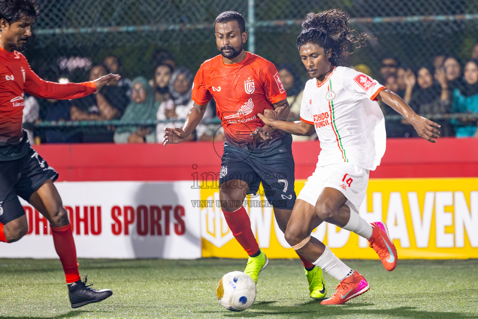 L Gan vs L Isdhoo in Laamu Atoll Finals Day 26 of Golden Futsal Challenge 2025 was held on Thursday , 30th January 2025, in Hulhumale', Maldives. Photos: Ismail Thoriq / images.mv