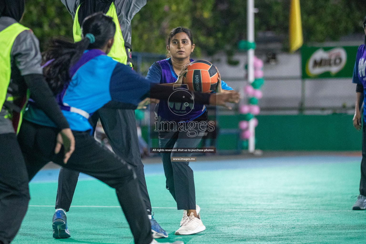 Day 6 of 20th Milo National Netball Tournament 2023, held in Synthetic Netball Court, Male', Maldives on 4th June 2023 Photos: Nausham Waheed/ Images.mv