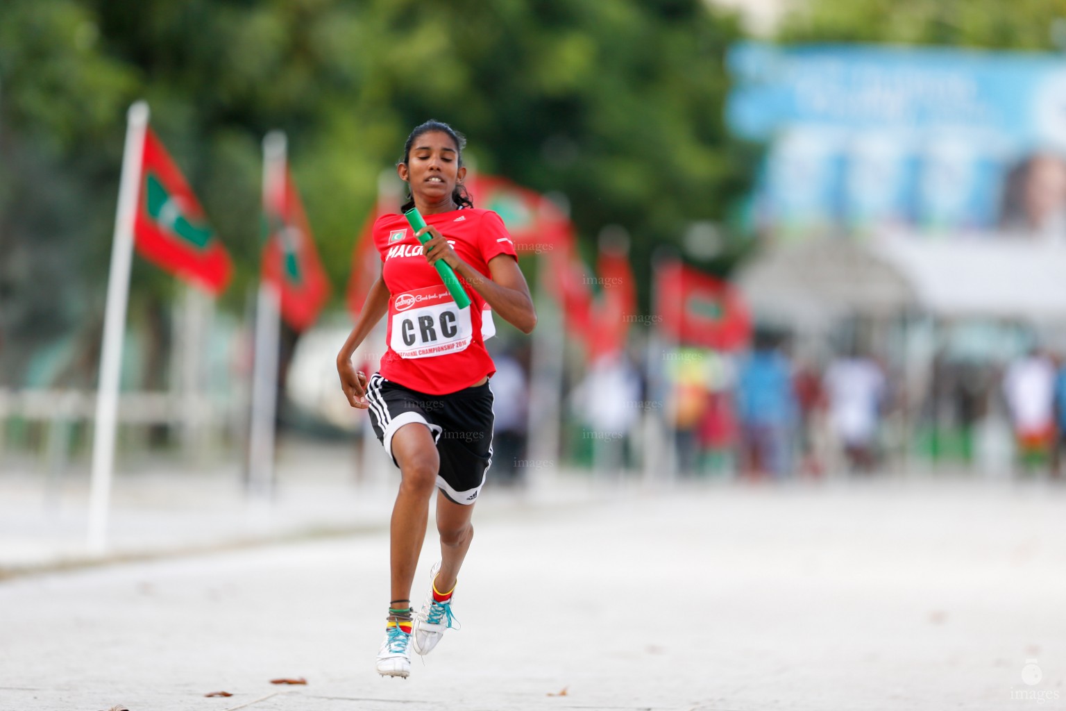 Day 3 of 26th National Athletics Championship in Male', Maldives, Saturday, October. 08, 2016. (Images.mv Photo/ Hussain Sinan).