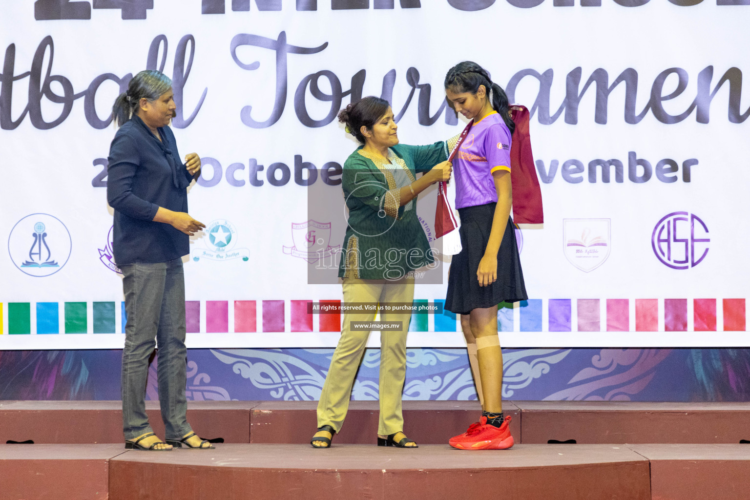 Final of 24th Interschool Netball Tournament 2023 was held in Social Center, Male', Maldives on 7th November 2023. Photos: Nausham Waheed / images.mv