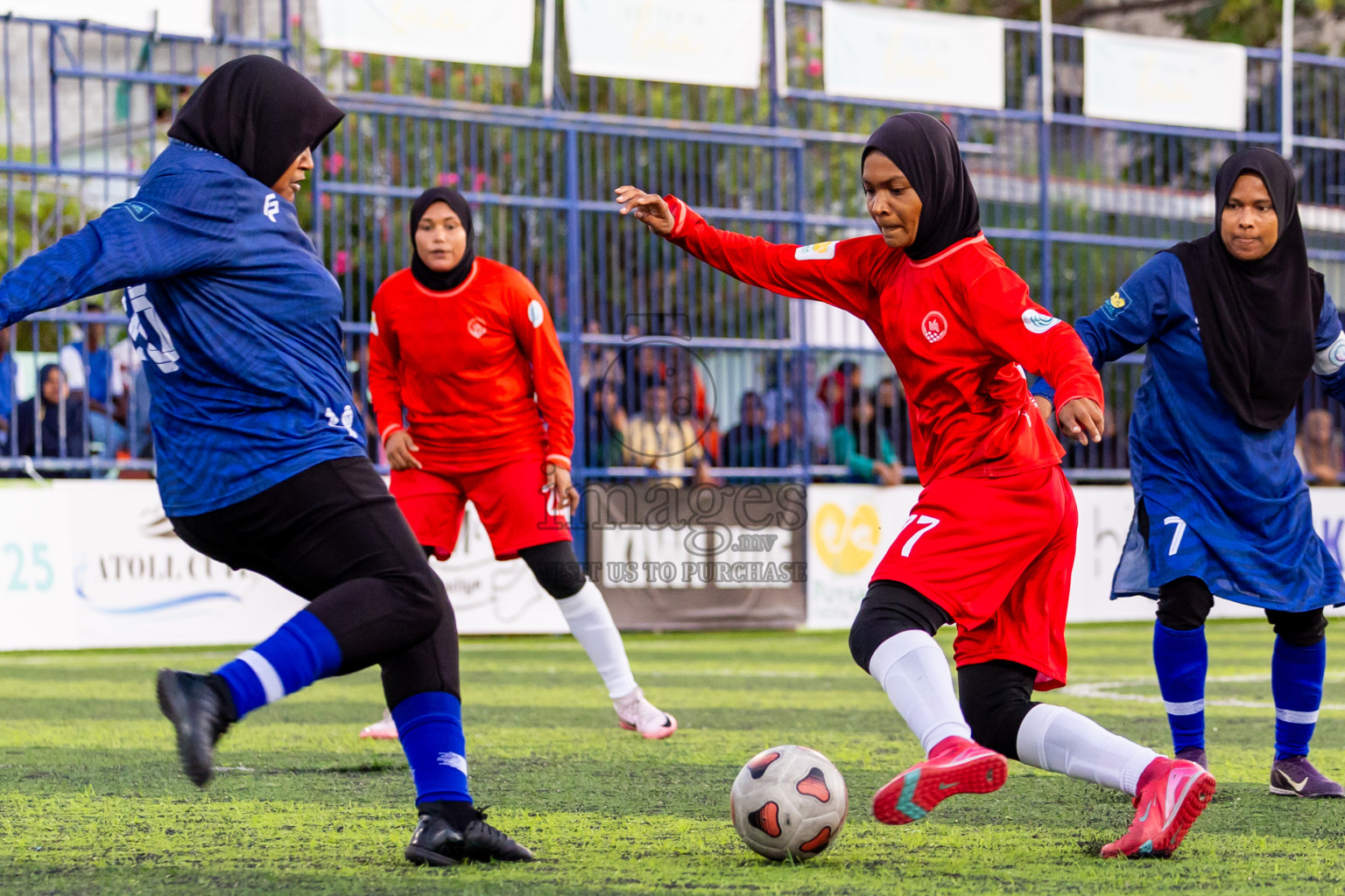 Eydhafushi vs Hithaadhoo in Day 5 of Better in Baa Futsal Fiesta 2025 Woman's division held in B. Eydhafushi, Maldives on Sunday, 9th November 2025. Photos: Nausham Waheed / images.mv