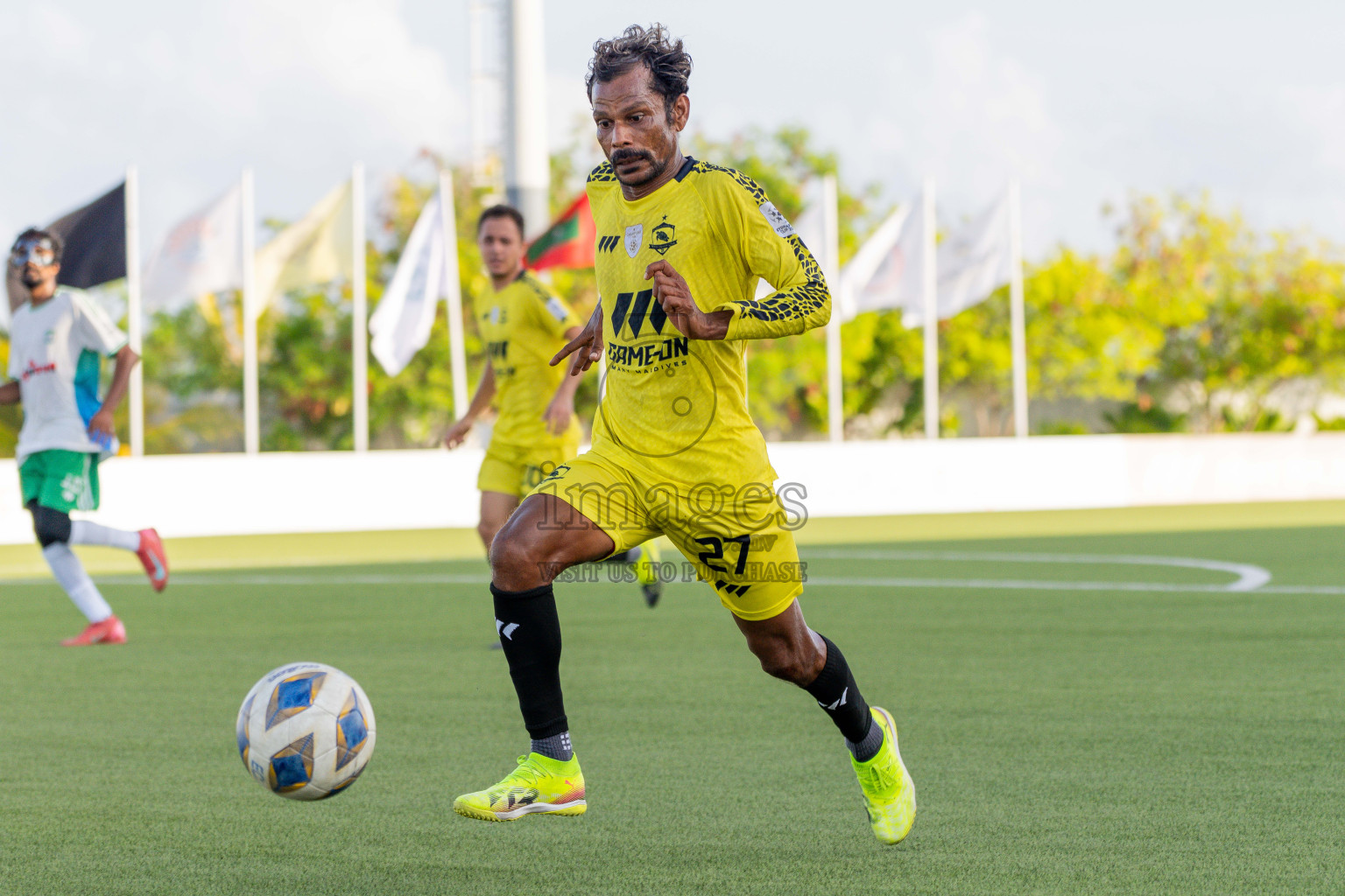Semi Finals Match 02 Huss Songun FT VS Velaa Sports Club in Day 8 of Eydhafushi Cup 2025 held in Eydhafushi Football Stadium at B. Eydhafushi, Maldives on Saturday, 13th September 2025. Photos: Arif Rasheed / images.mv