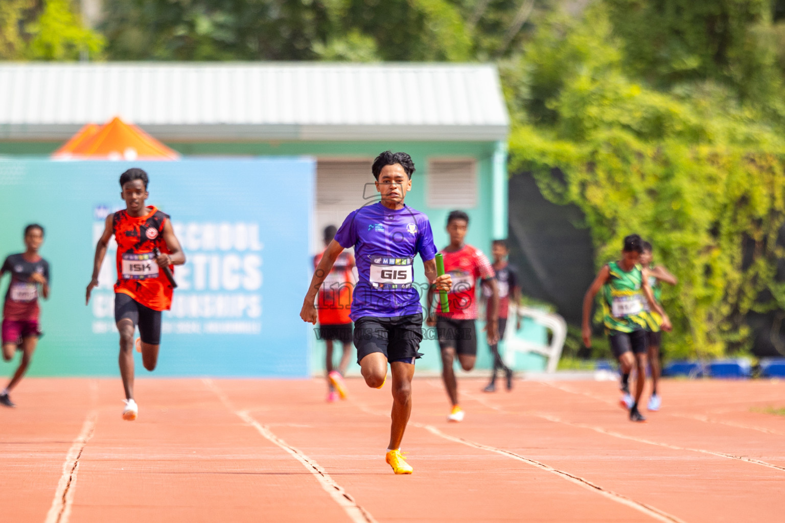 Day 5 of MWSC Interschool Athletics Championships 2024 held in Hulhumale Running Track, Hulhumale, Maldives on Wednesday, 13th November 2024. Photos by: Raif Yoosuf / Images.mv