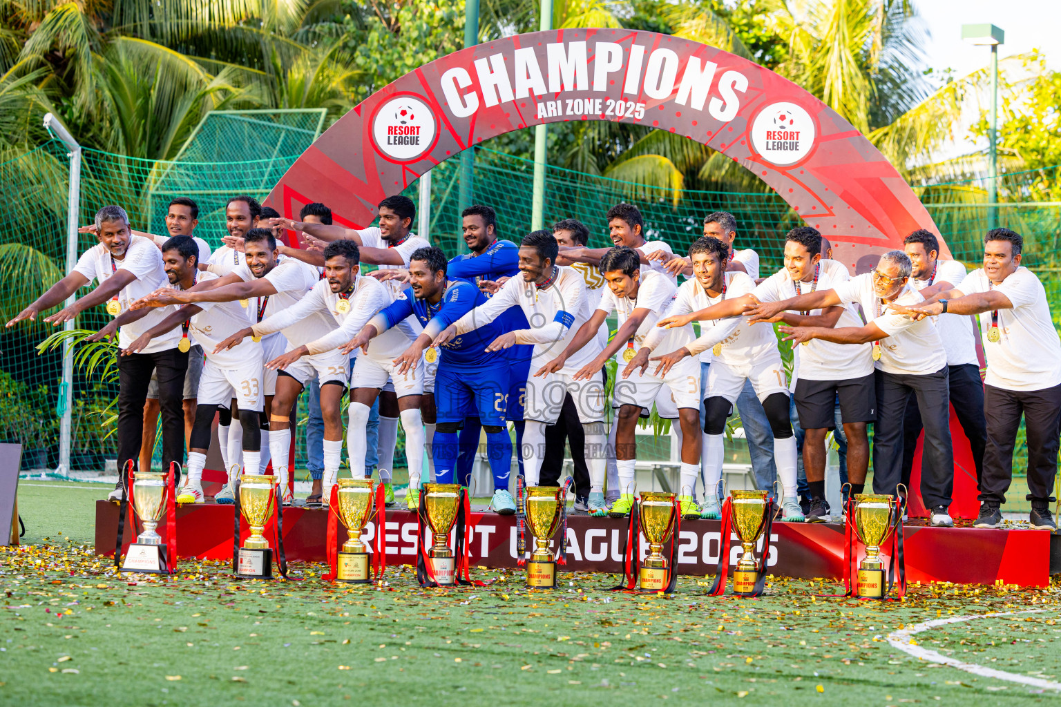 Barcelo vs Conrad in the Final of Resort League 2025 (Ari Zone) was held on Sunday, 28th June 2025 in Conrad Maldives Rangali Island, Alif Dhaalu Atoll, Maldives. Photos: Nausham Waheed / images.mv