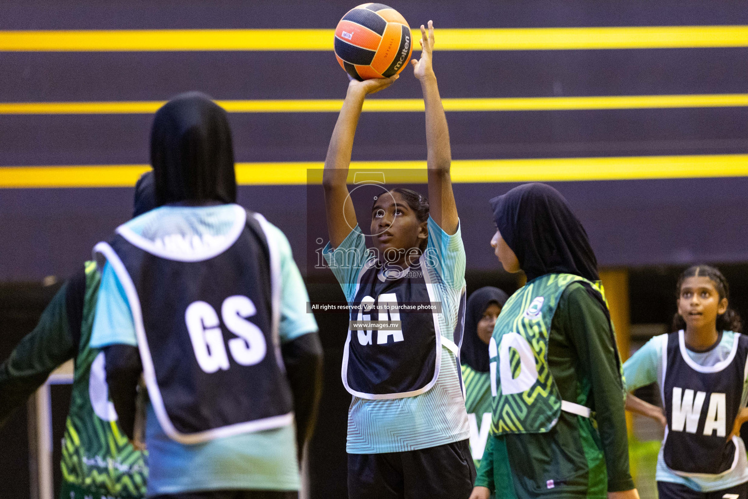 Day5 of 24th Interschool Netball Tournament 2023 was held in Social Center, Male', Maldives on 31st October 2023. Photos: Nausham Waheed / images.mv